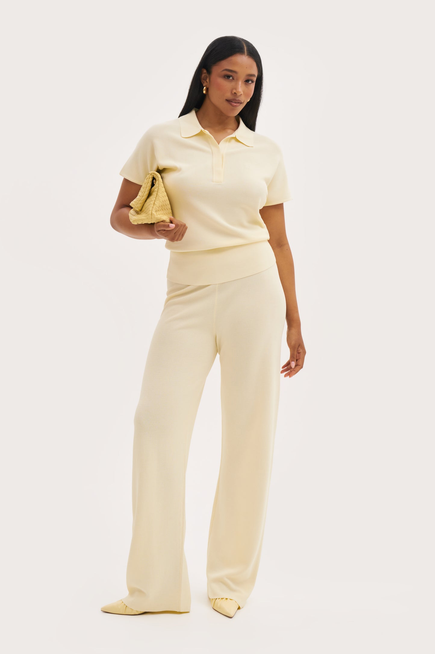 Cruise Fine Knit Pants - Buttercream