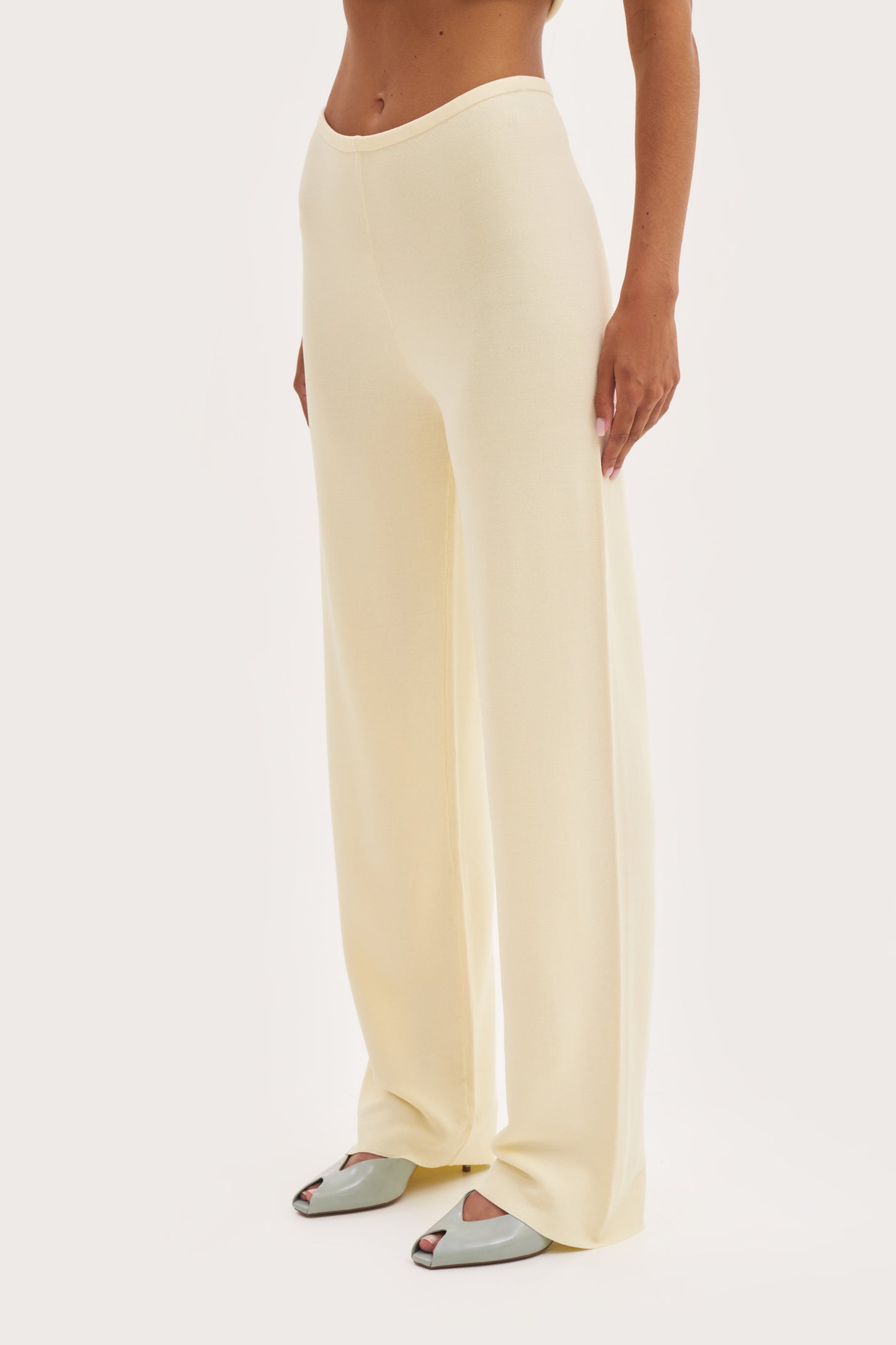 Cruise Fine Knit Pants - Buttercream