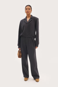 Refined Jersey Trousers - Navy