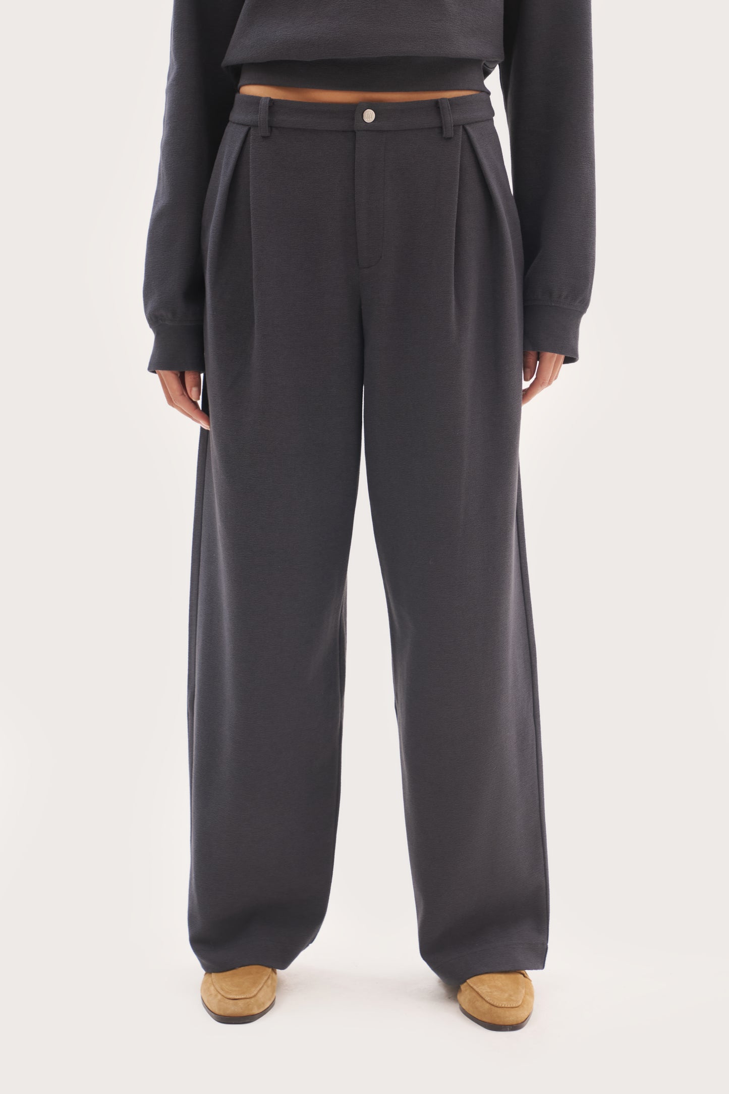 Refined Jersey Trousers - Navy