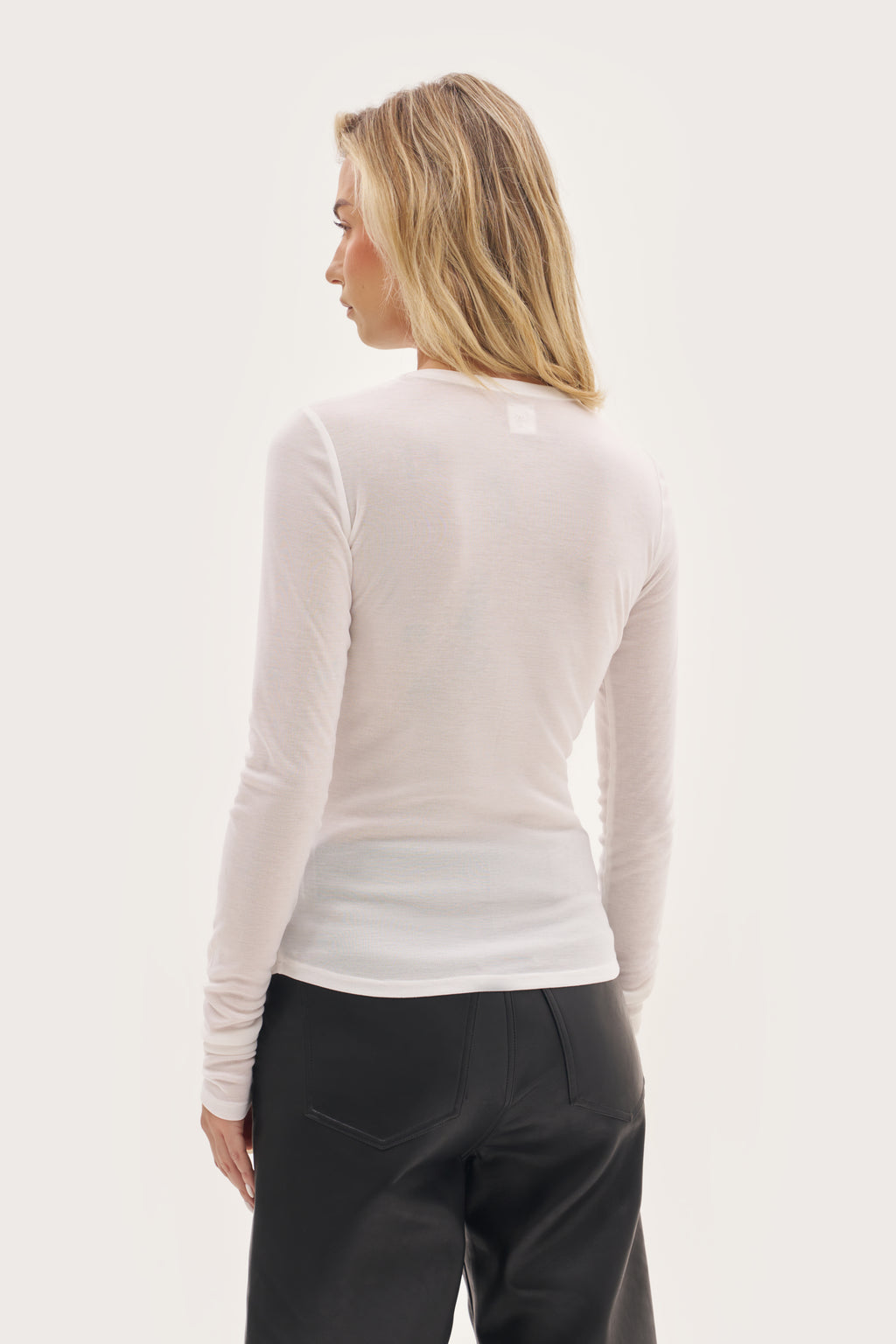 Stacked Long Sleeve Top - White