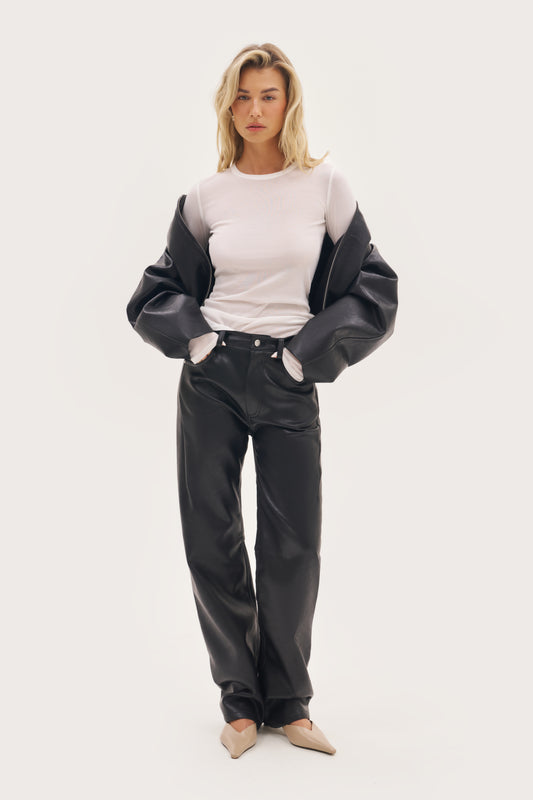 Stacked Long Sleeve Top - White