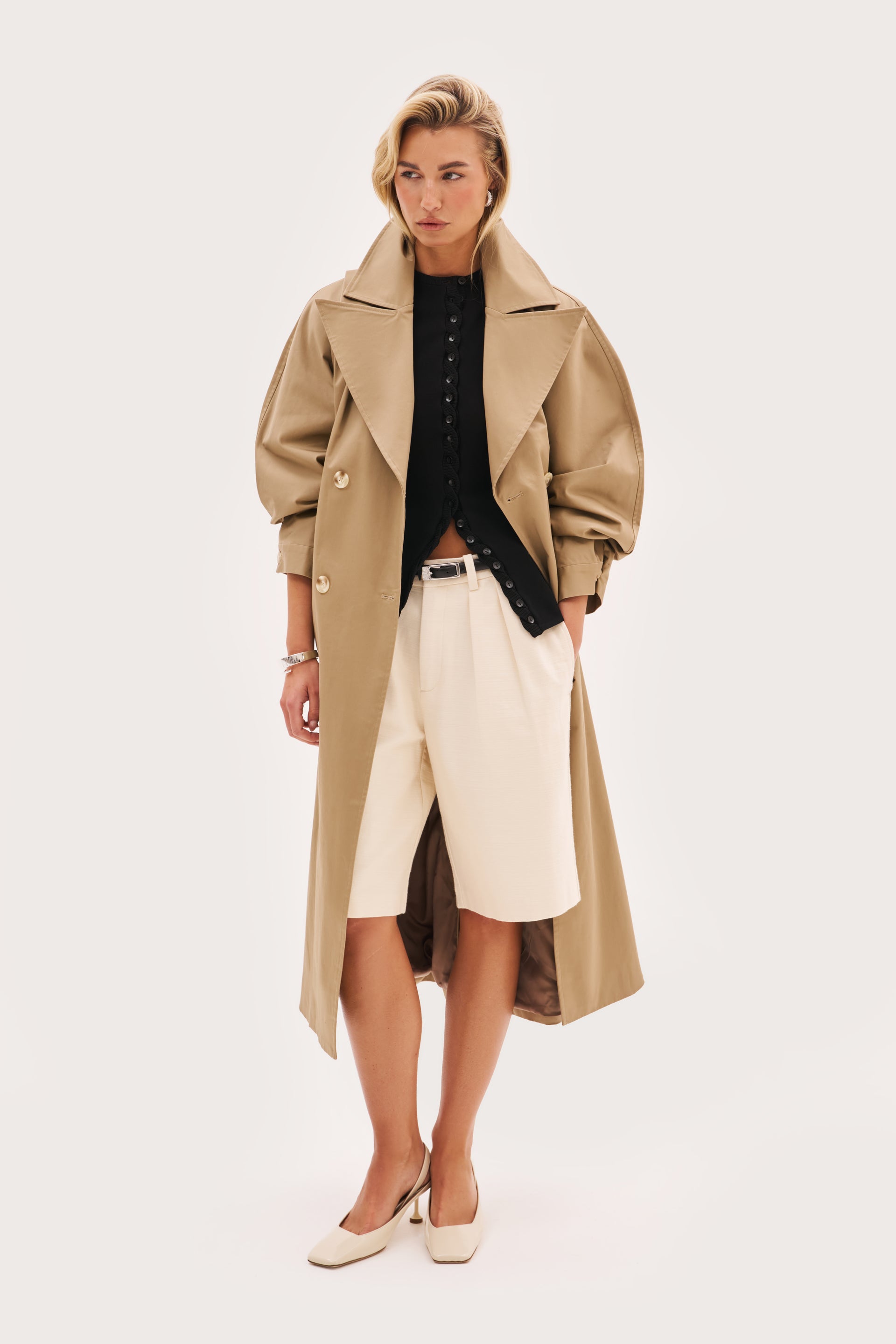 Sloane Hooded Trench Coat