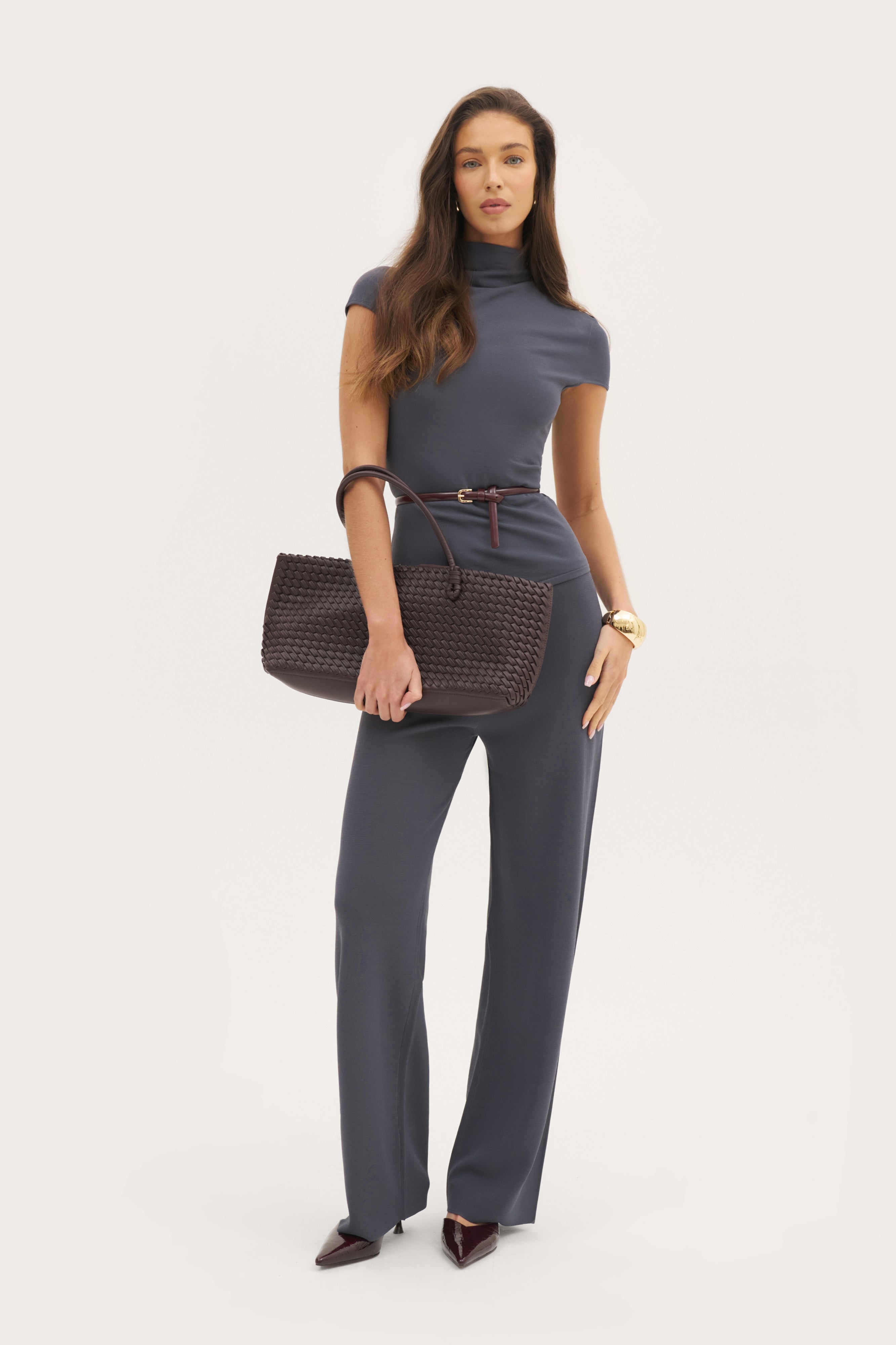 Residence Knit Top - Steel Blue