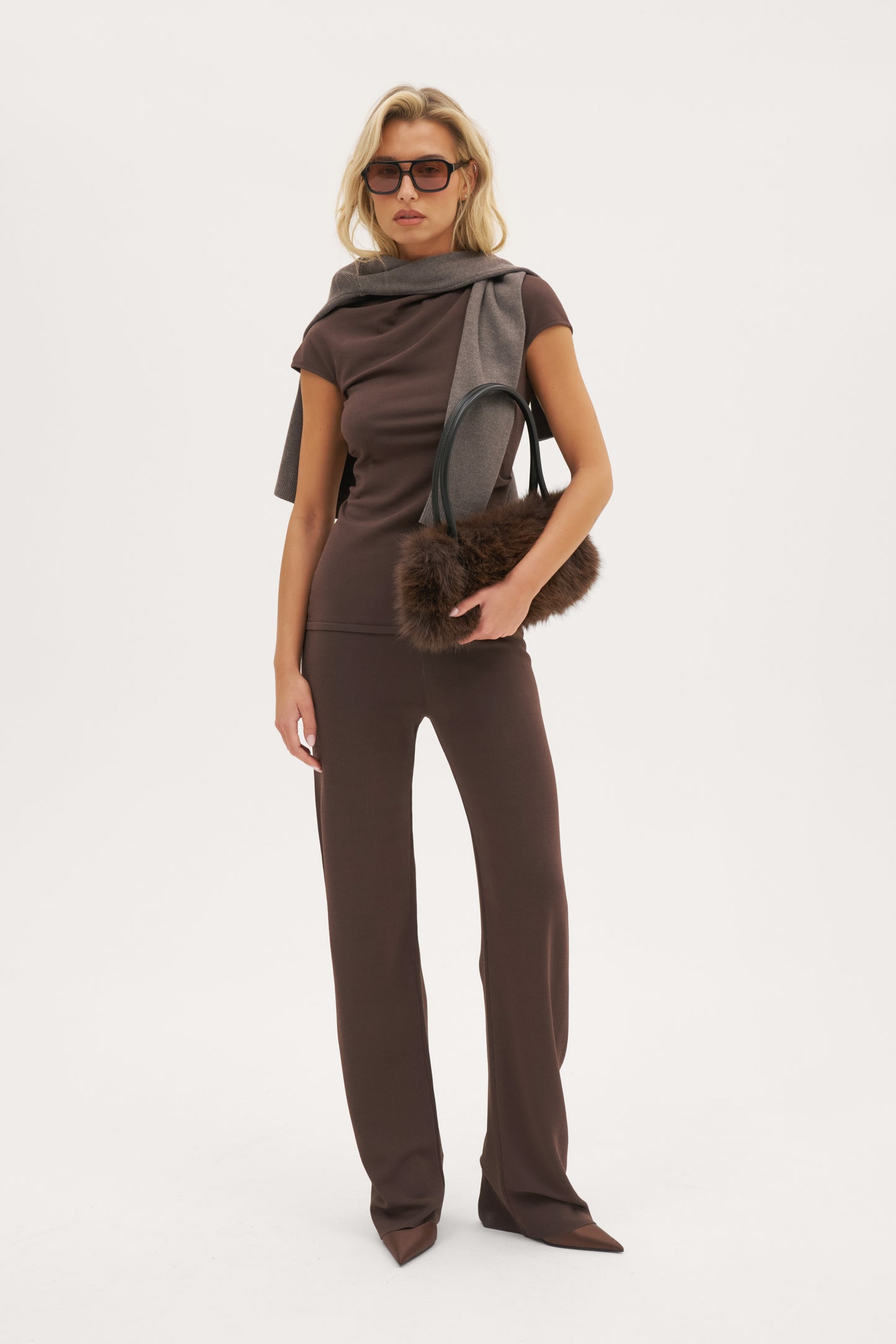 Residence Knit Top - Brown