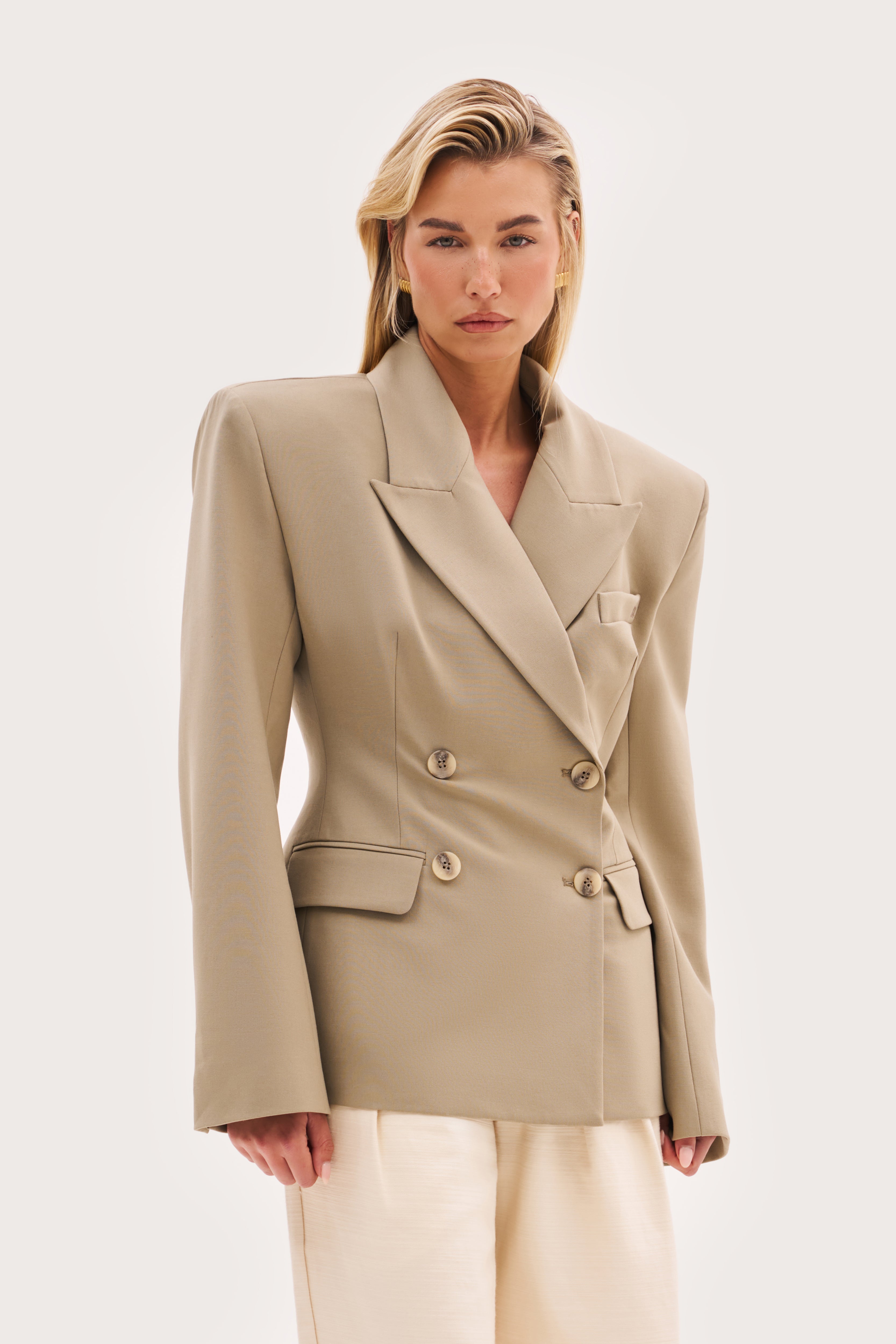 Tailored Every Wear Blazer - Light Khaki