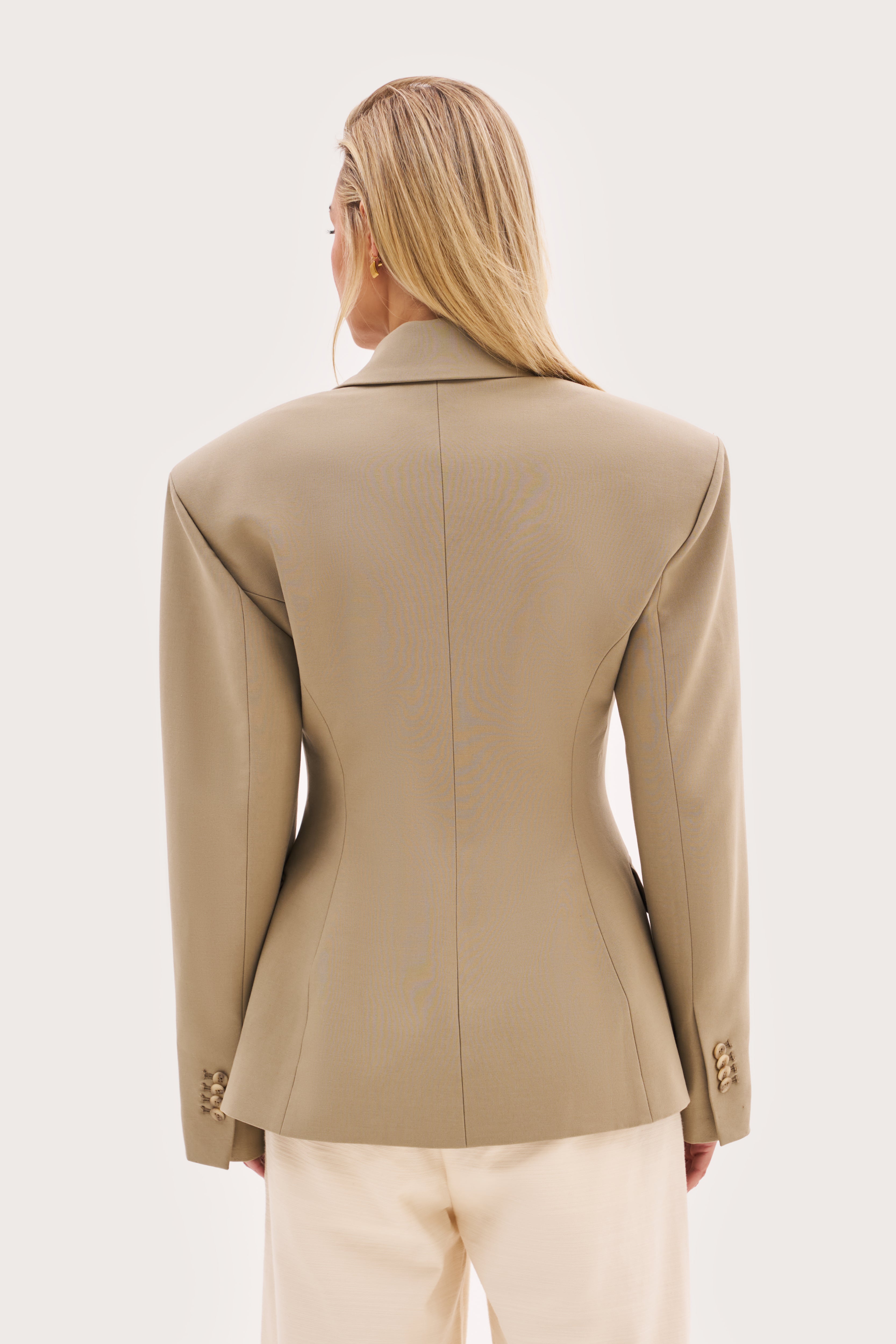 Tailored Every Wear Blazer - Light Khaki