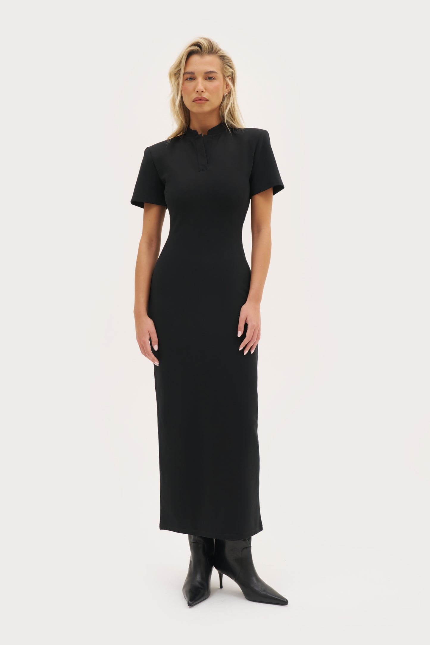 Power Fitted Dress - Black