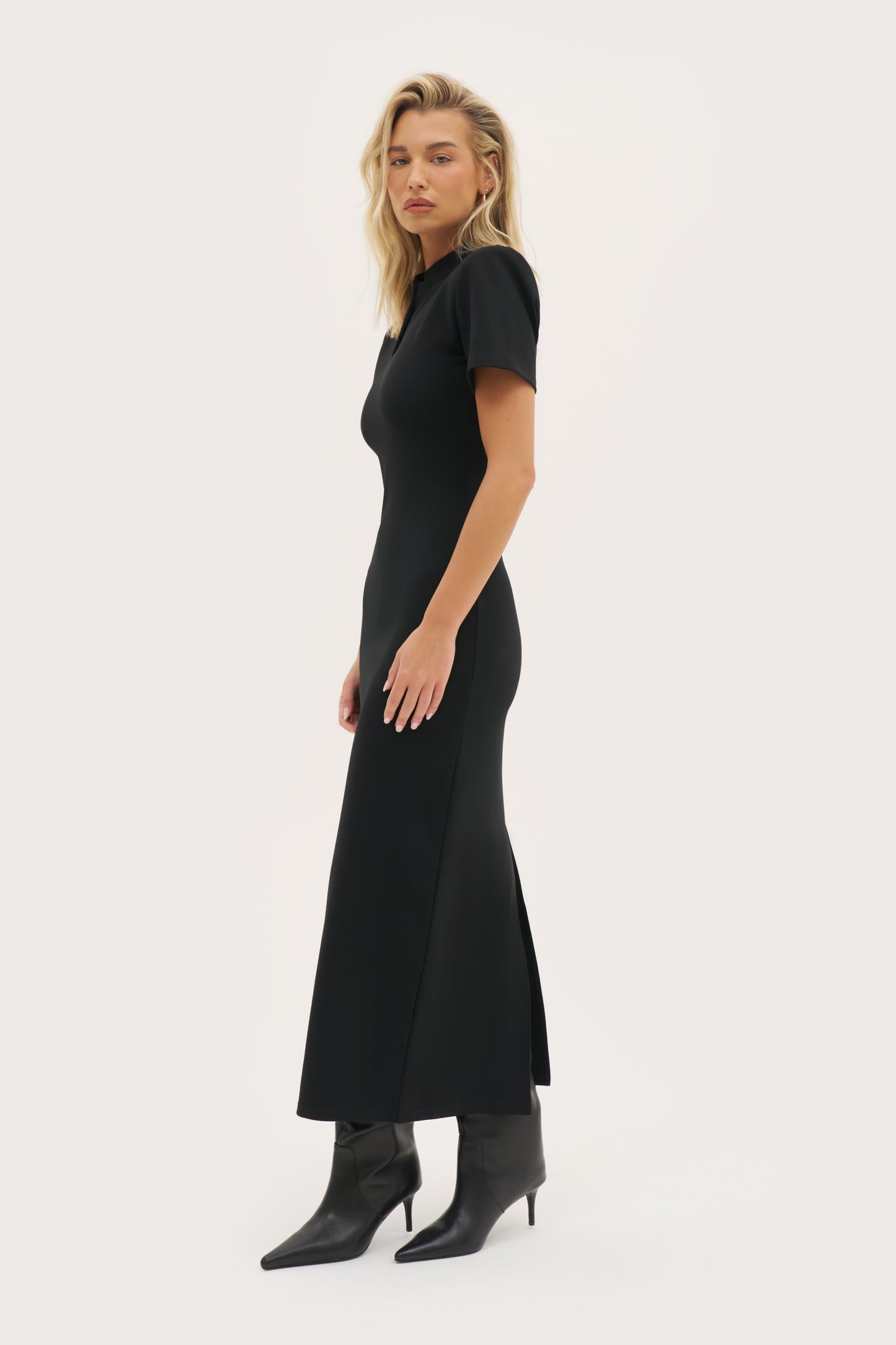 Power Fitted Dress - Black