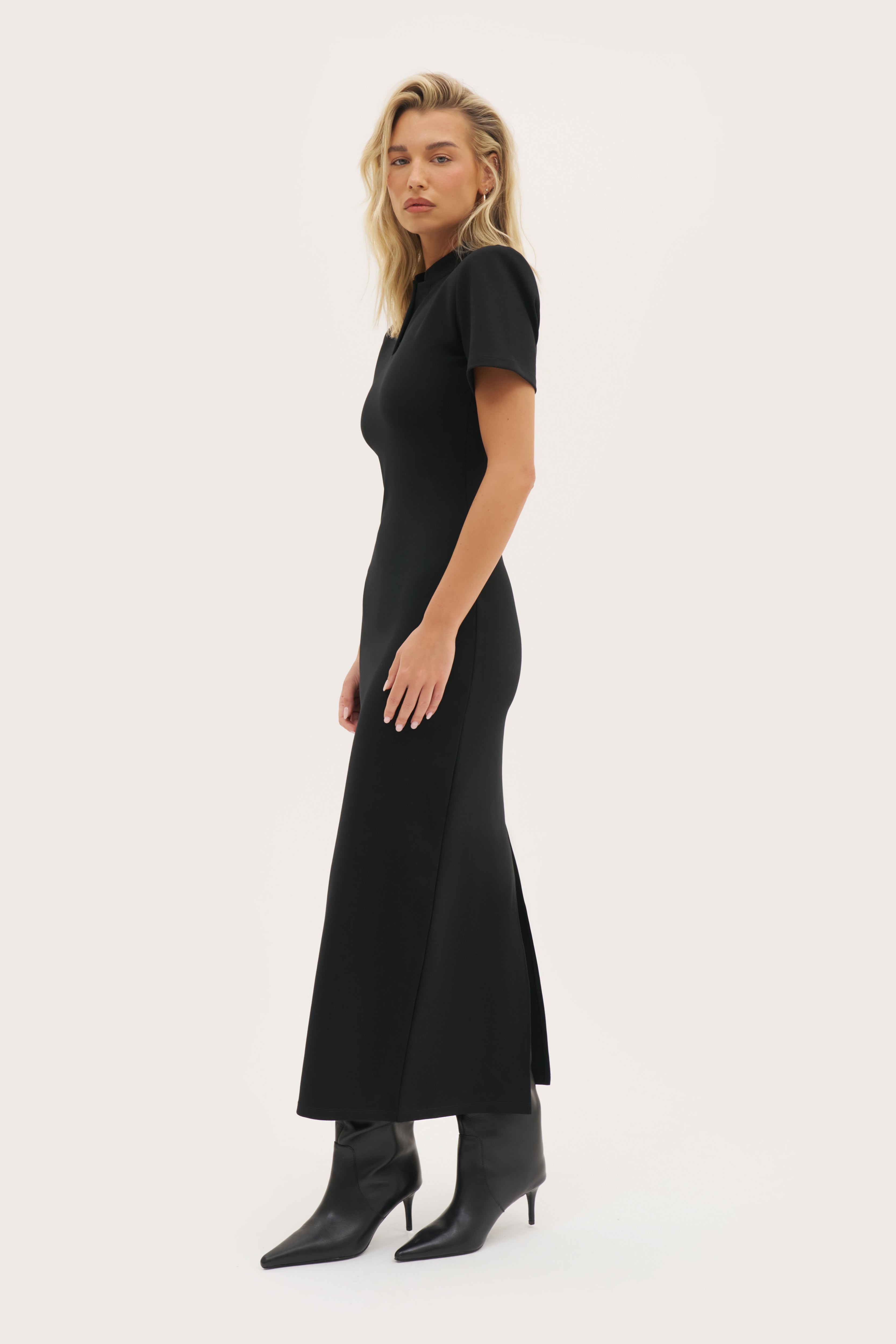 Power Fitted Dress - Black