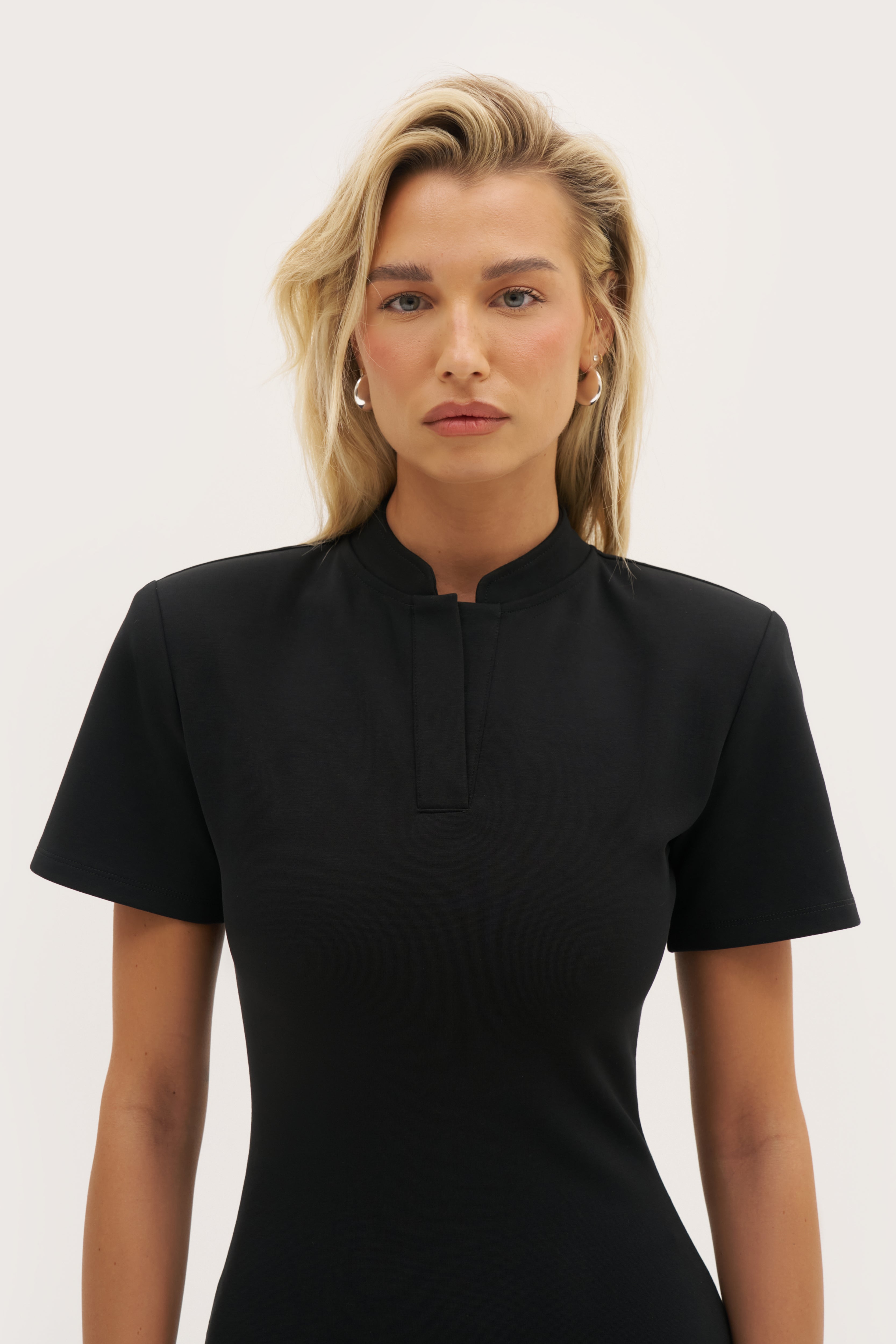 Power Fitted Dress - Black