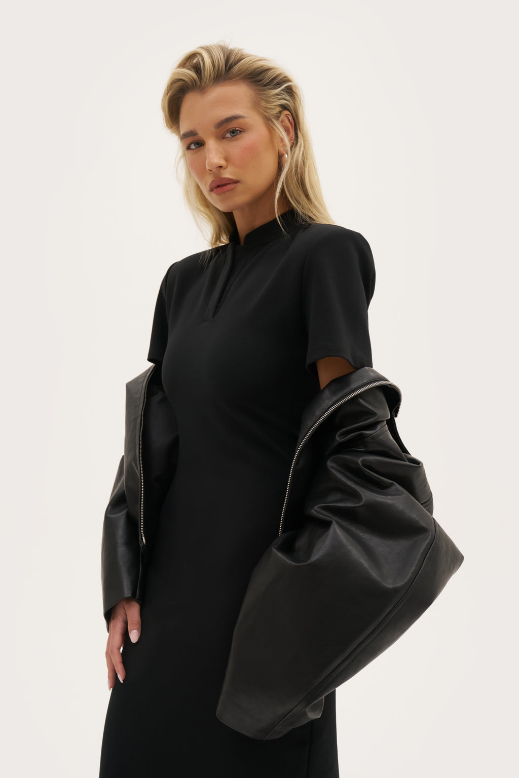 Power Fitted Dress - Black