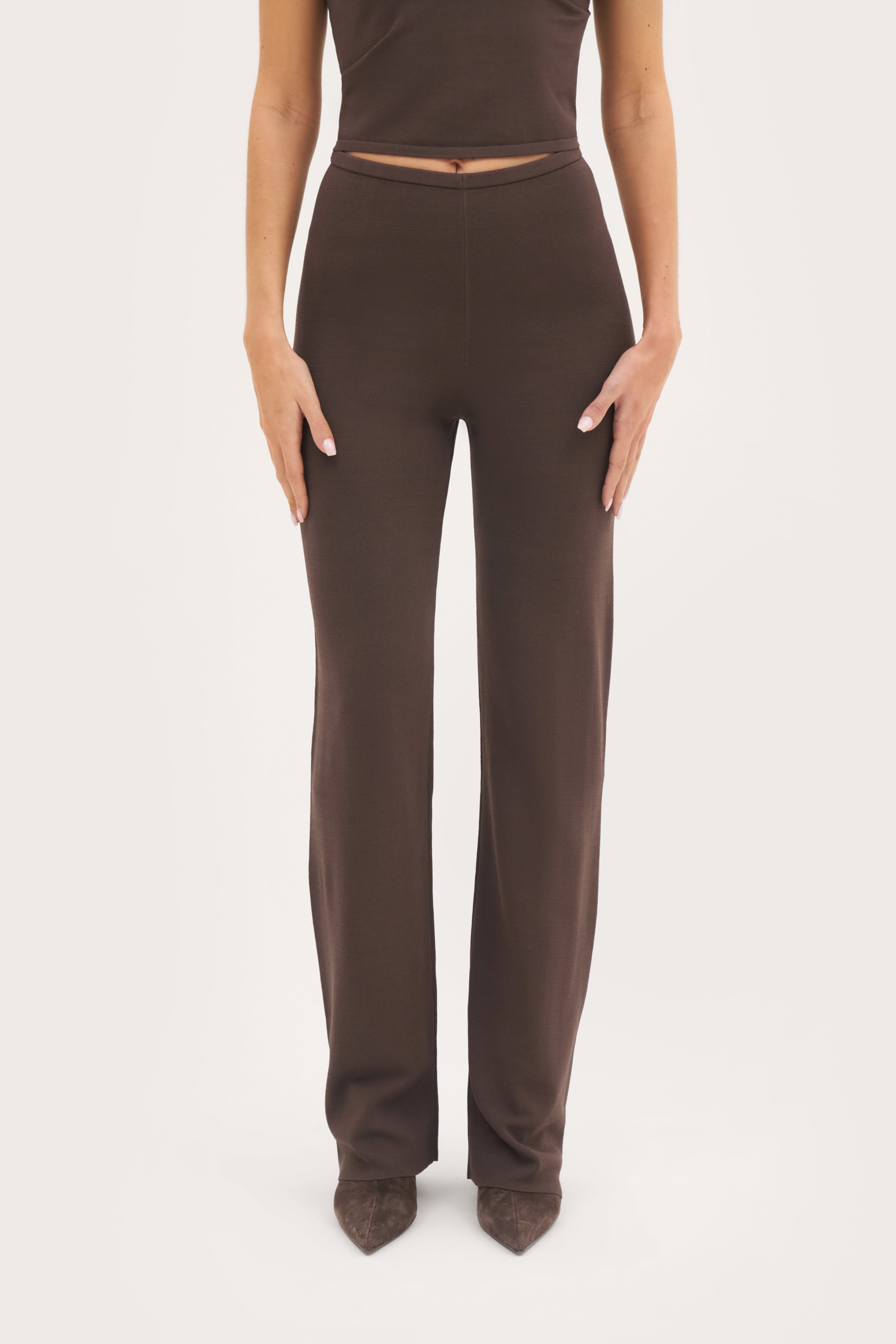 Residence Knit Pants - Brown