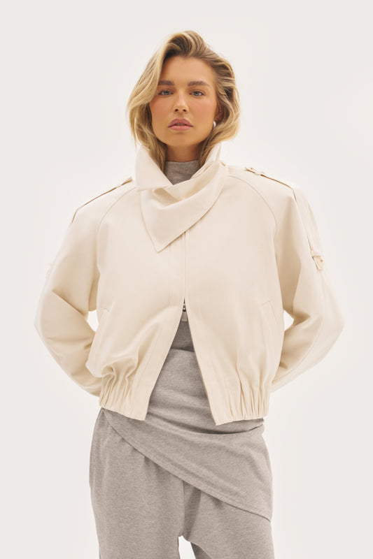 Albina Neckerchief Jacket - Cream