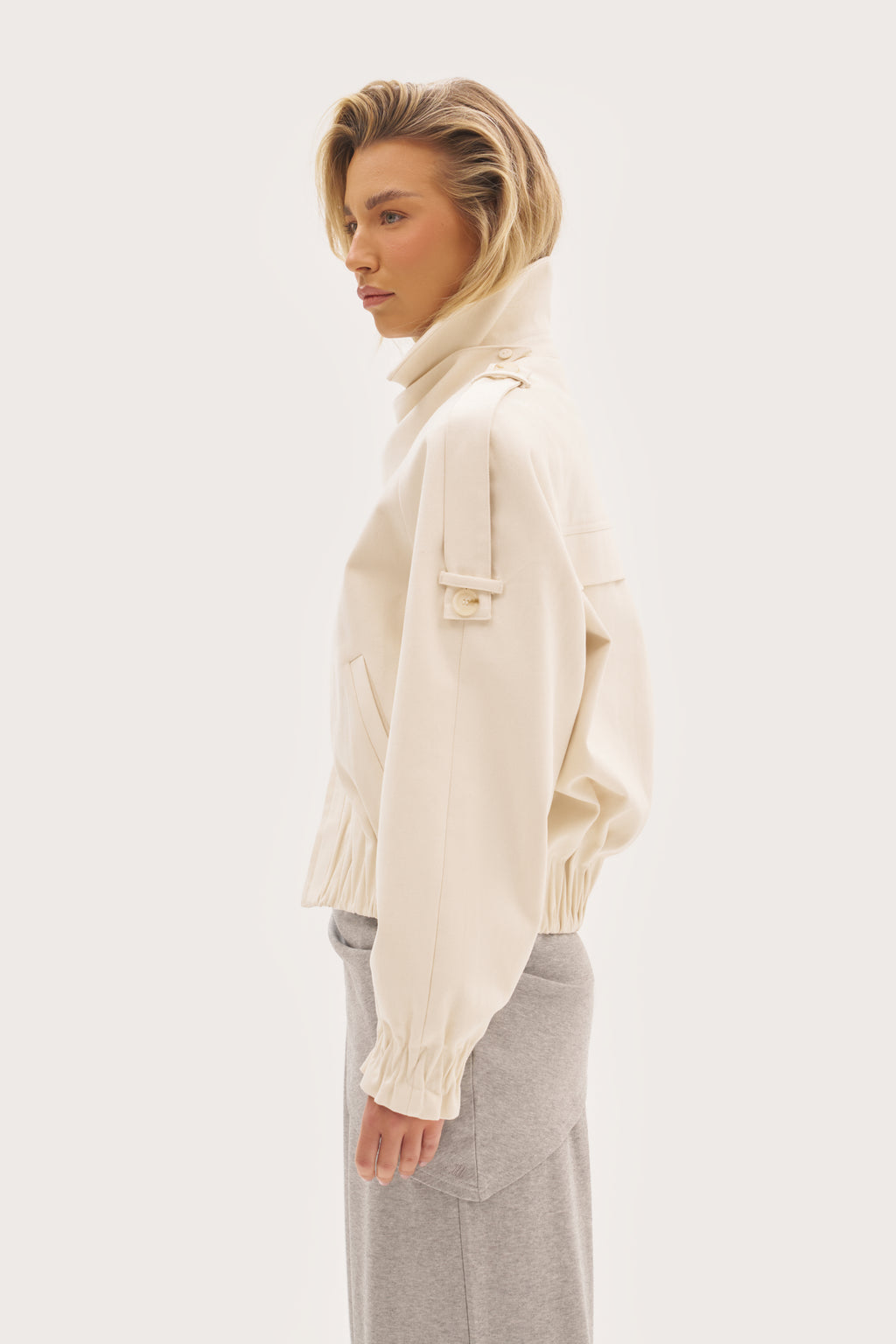 Albina Neckerchief Jacket - Cream