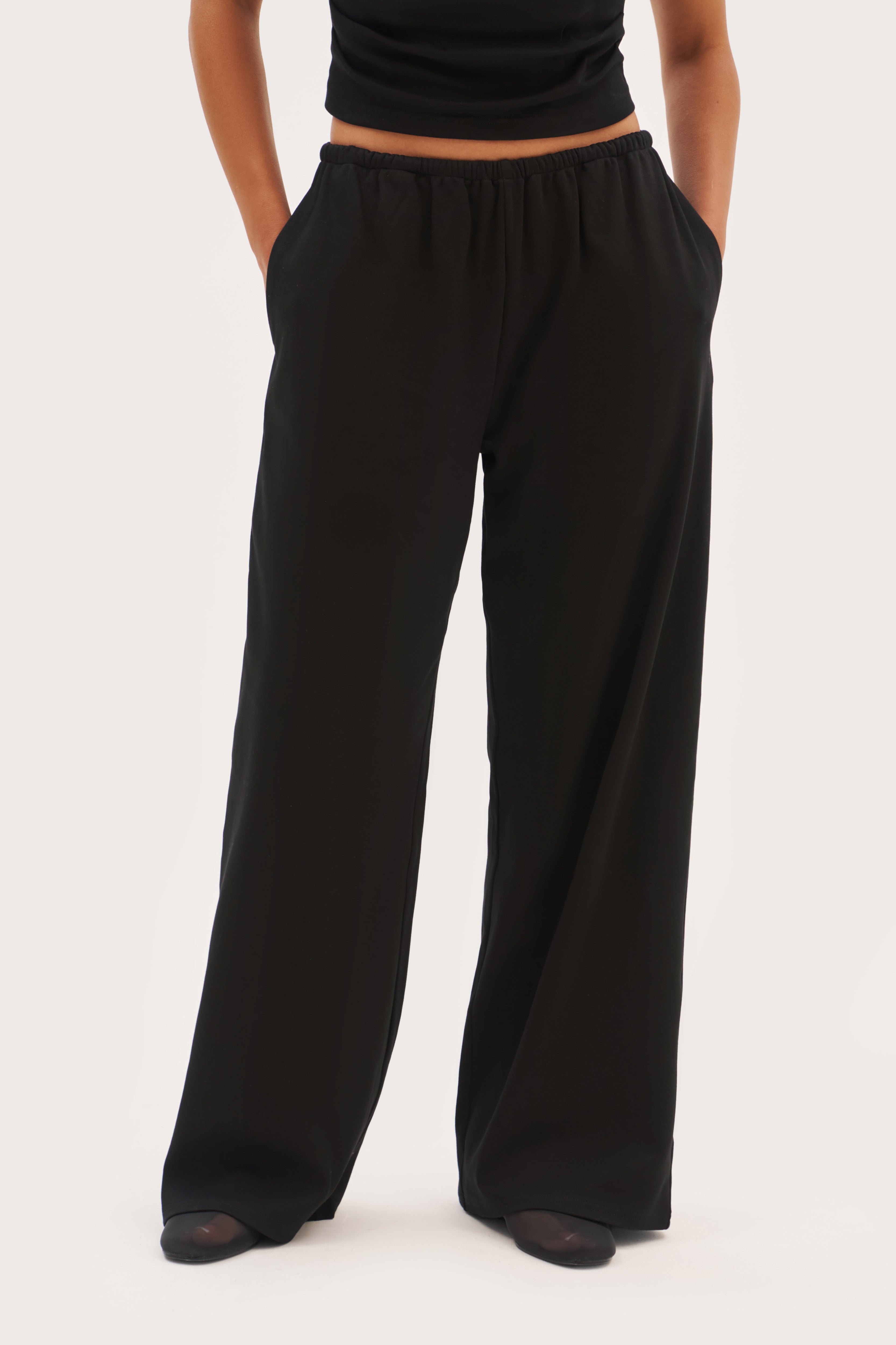 Sora Jersey Pants - Off Black