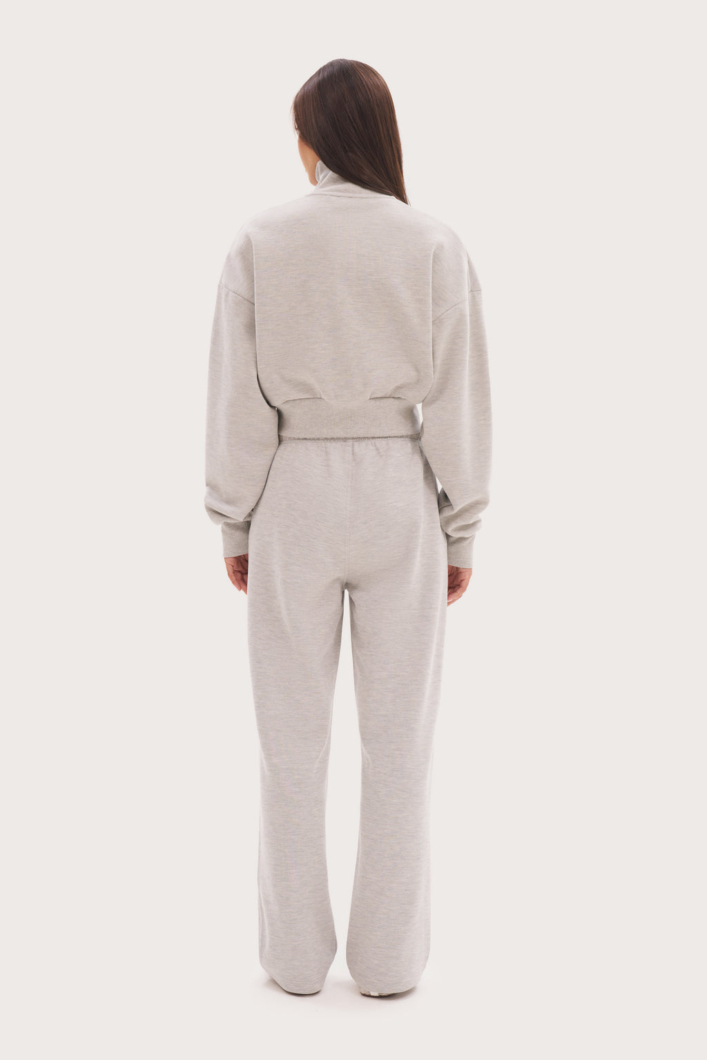 Daily Errands Double Zip Through - Grey Marl