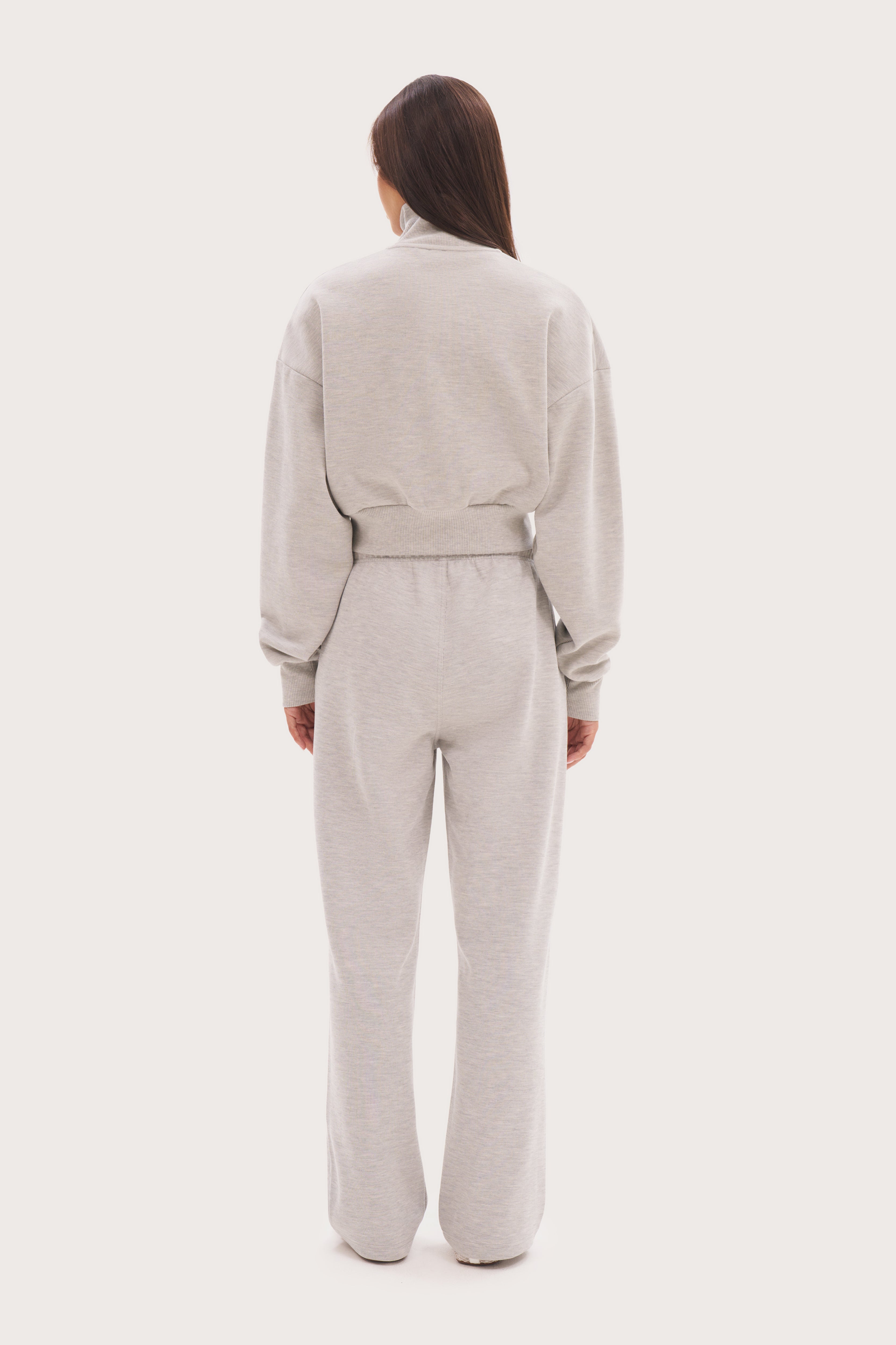 Daily Errands Double Zip Through - Grey Marl