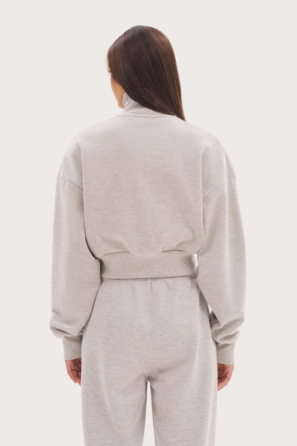Daily Errands Double Zip Through - Grey Marl