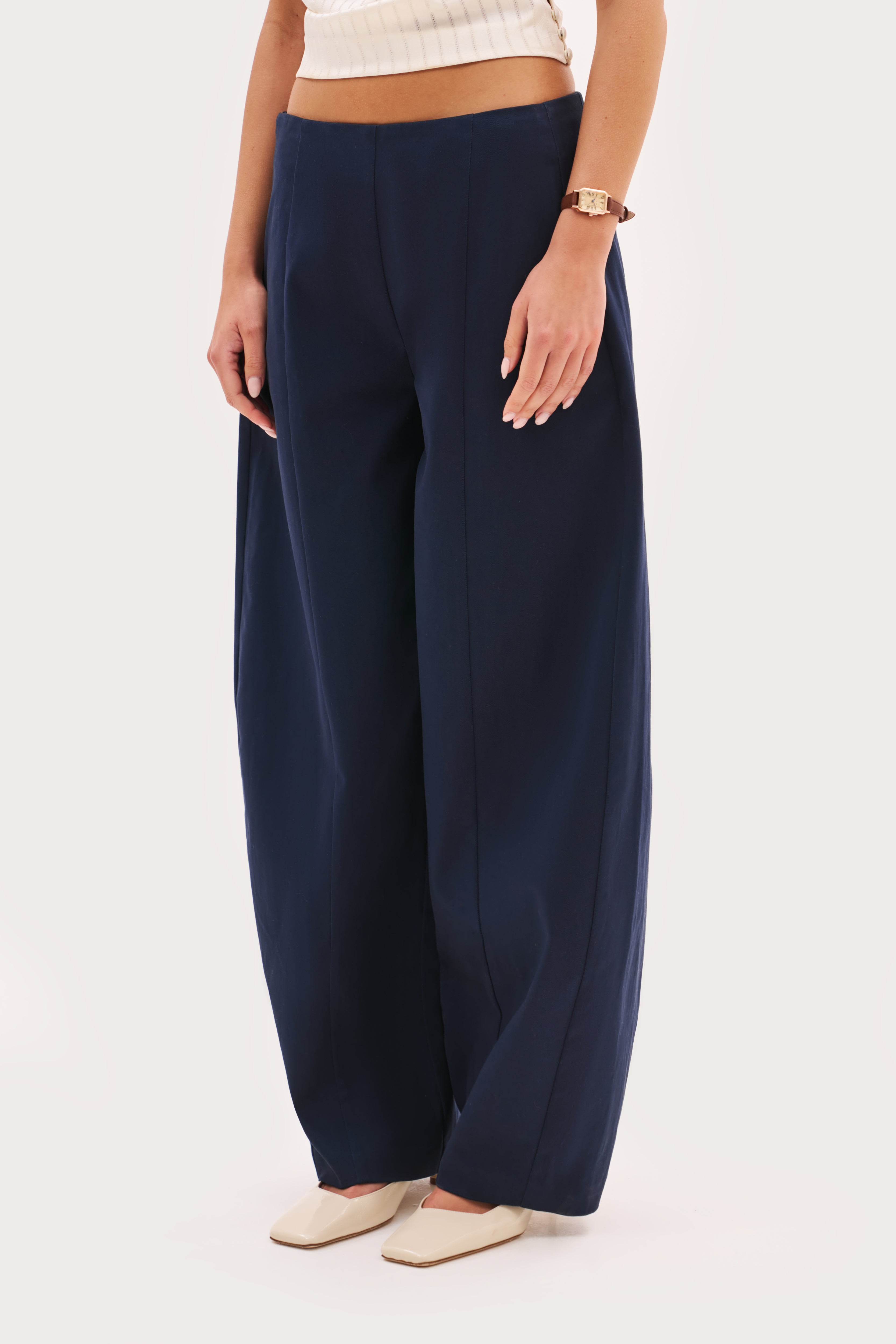 Everyday Balloon Trousers - Navy