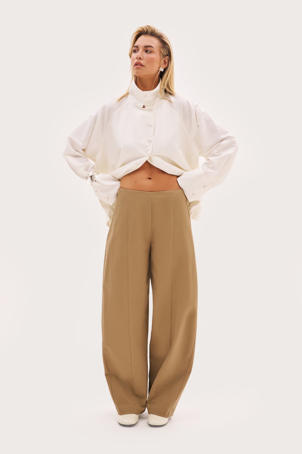 Everyday Balloon Trousers - Taupe