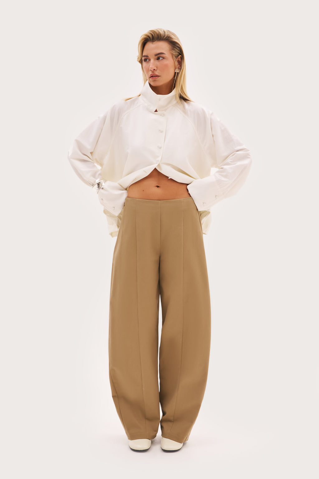 Everyday Balloon Trousers - Taupe