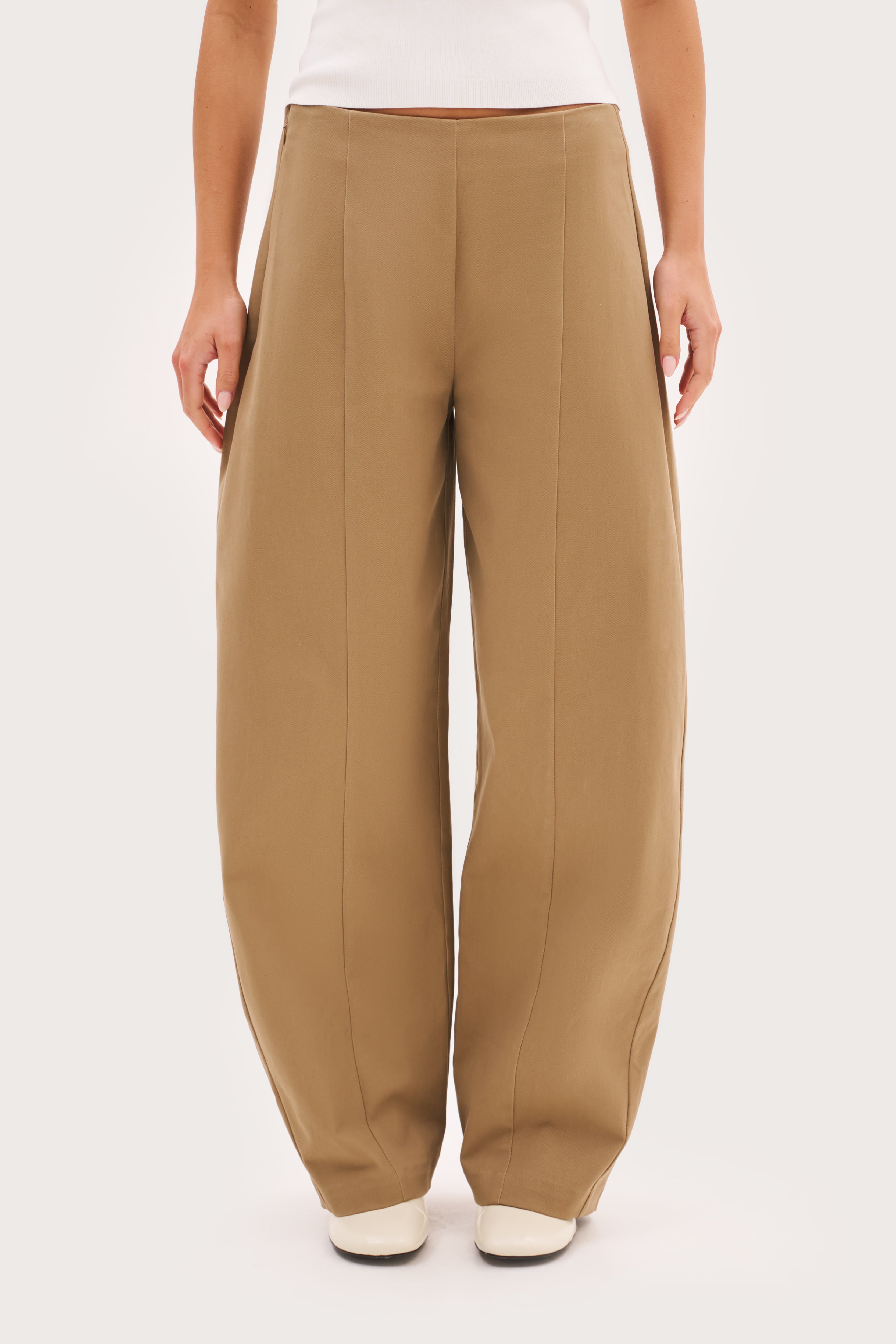 Everyday Balloon Trousers - Taupe