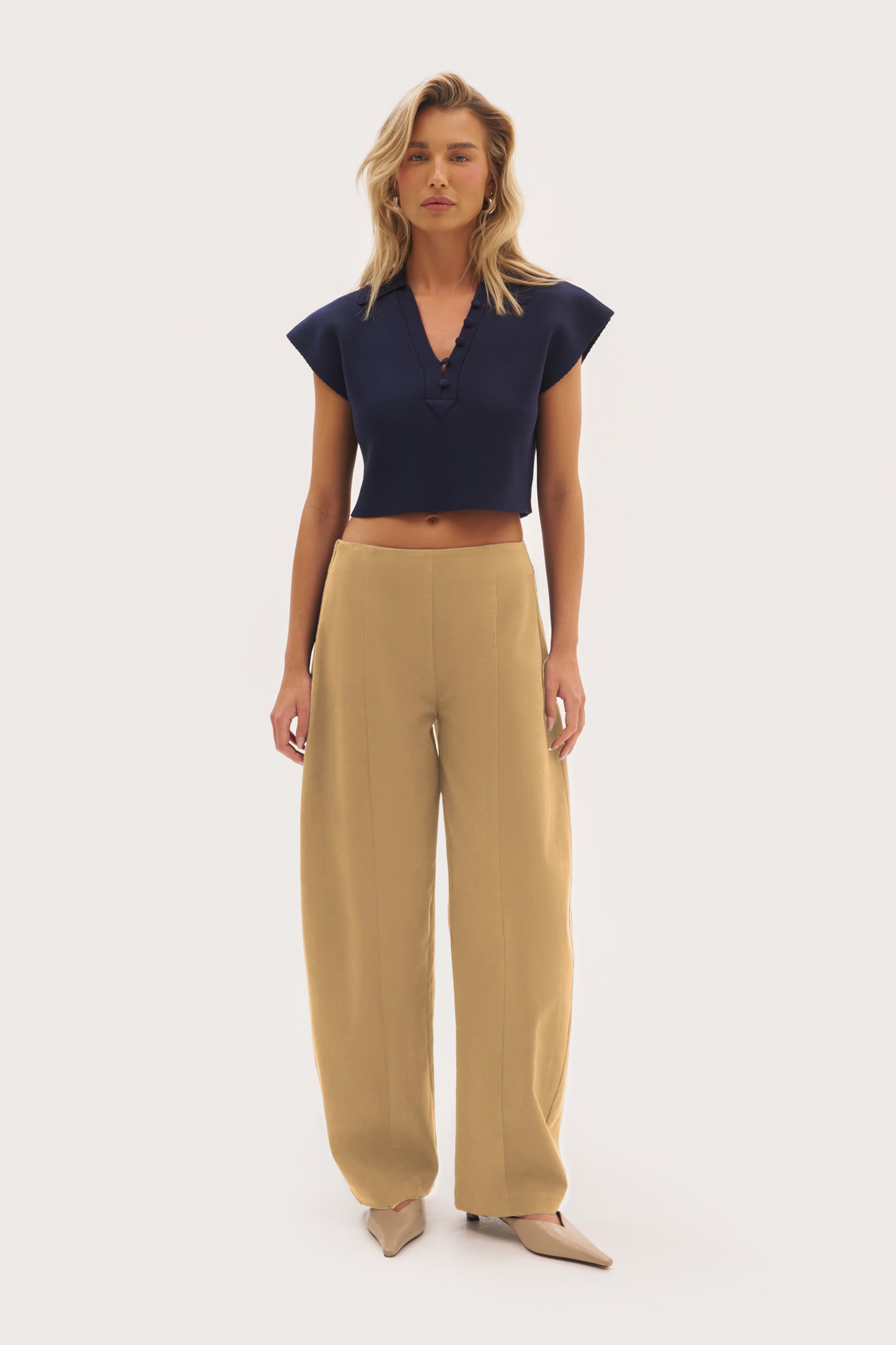 Everyday Balloon Trousers - Taupe