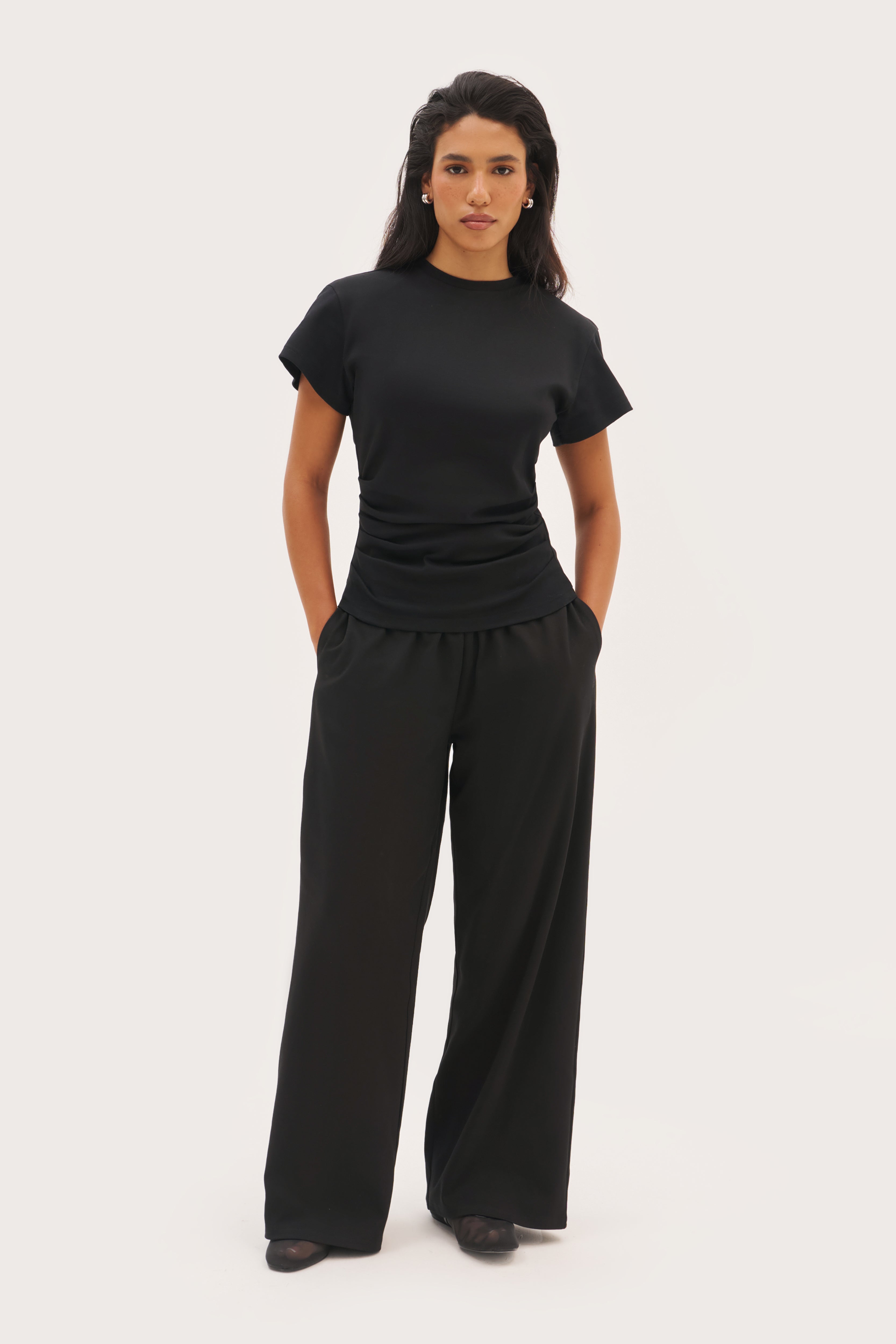 Maebe Sora Jersey Pants - Off Black