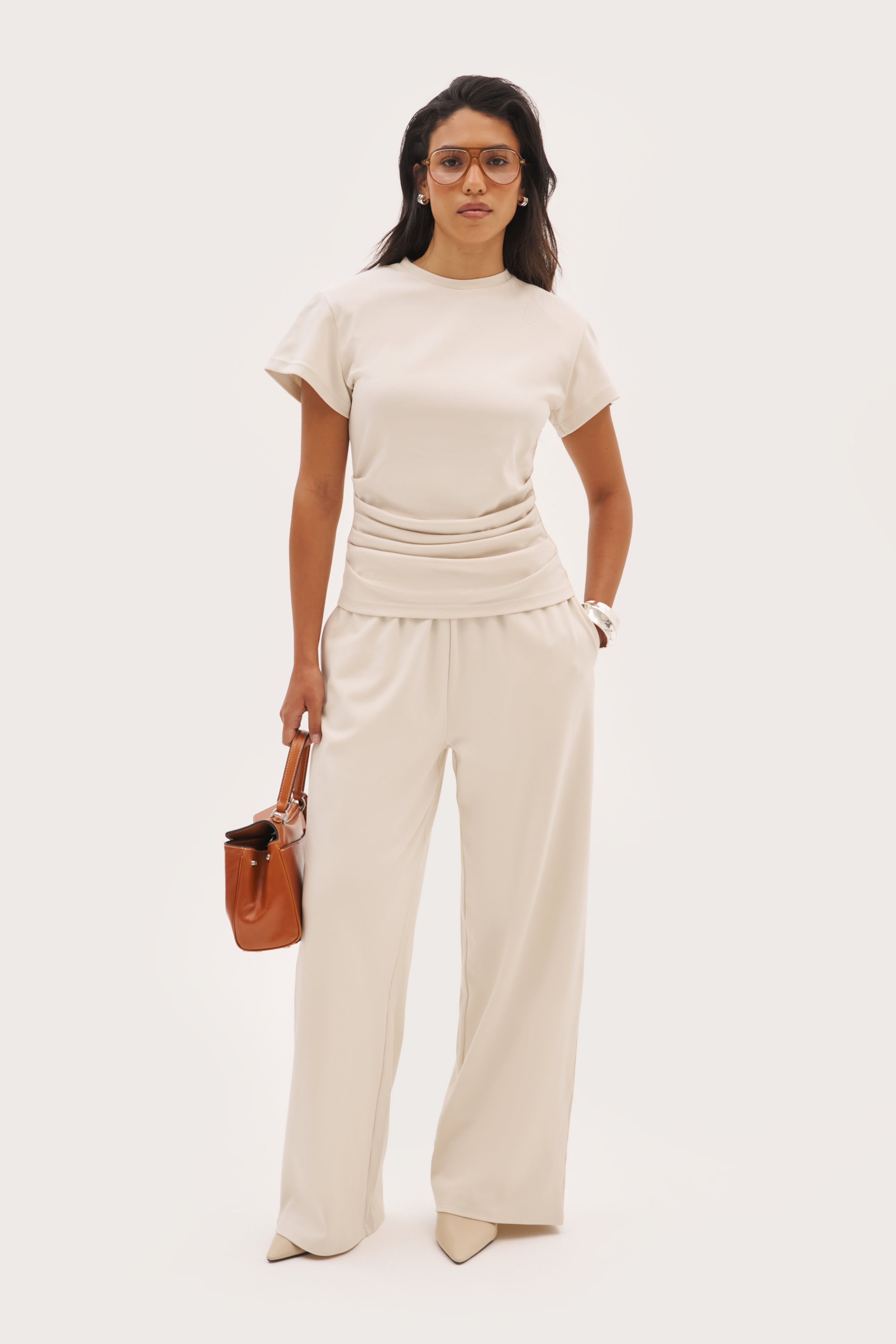 Sora Jersey Pants - Stone