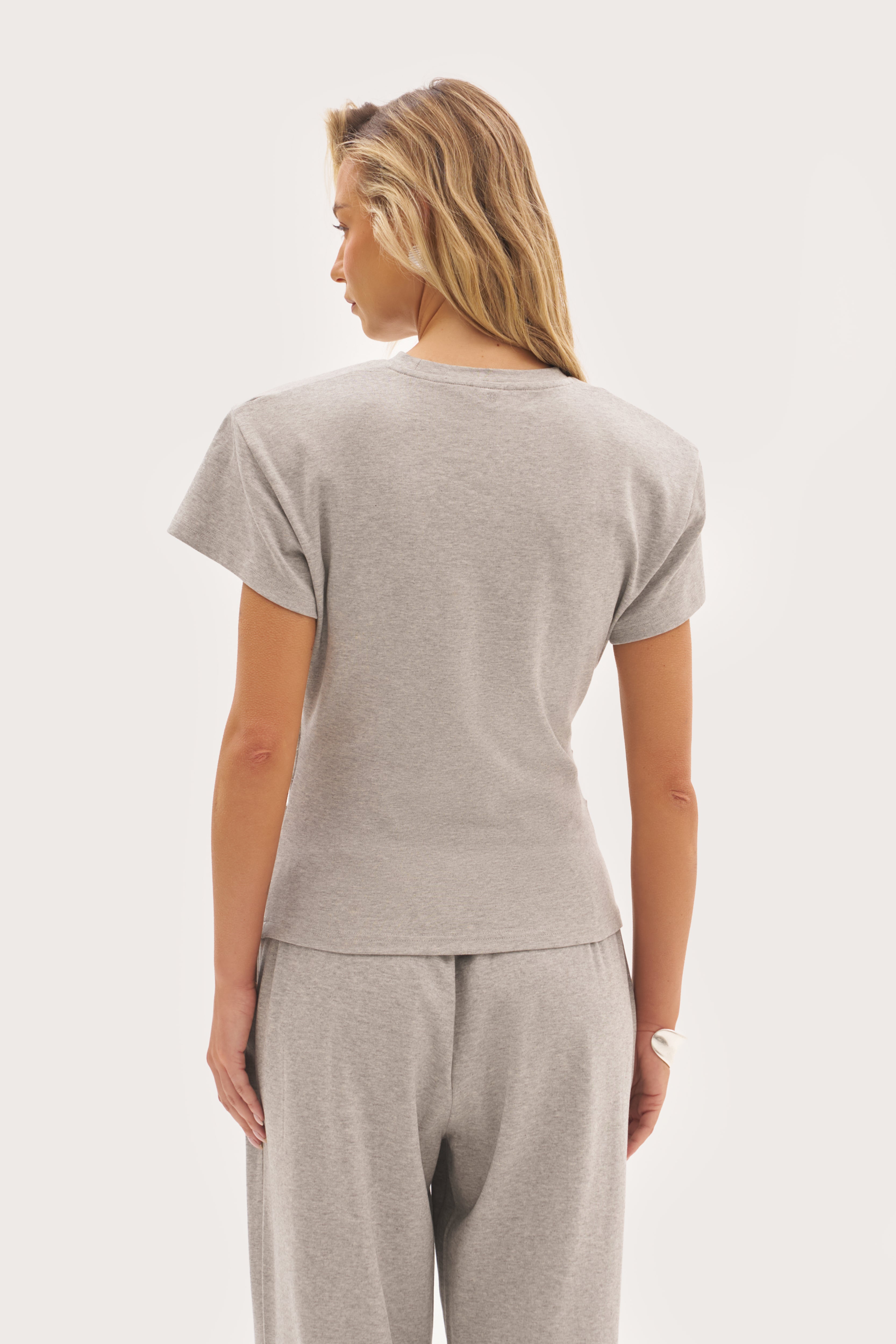 Sora Fitted Tee - Grey