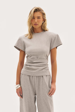 Sora Fitted Tee - Grey