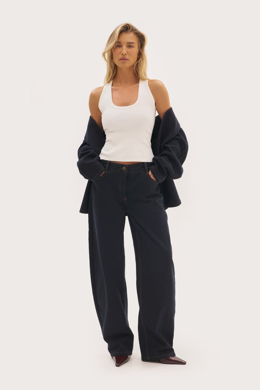 Prima Knitted Tank - White