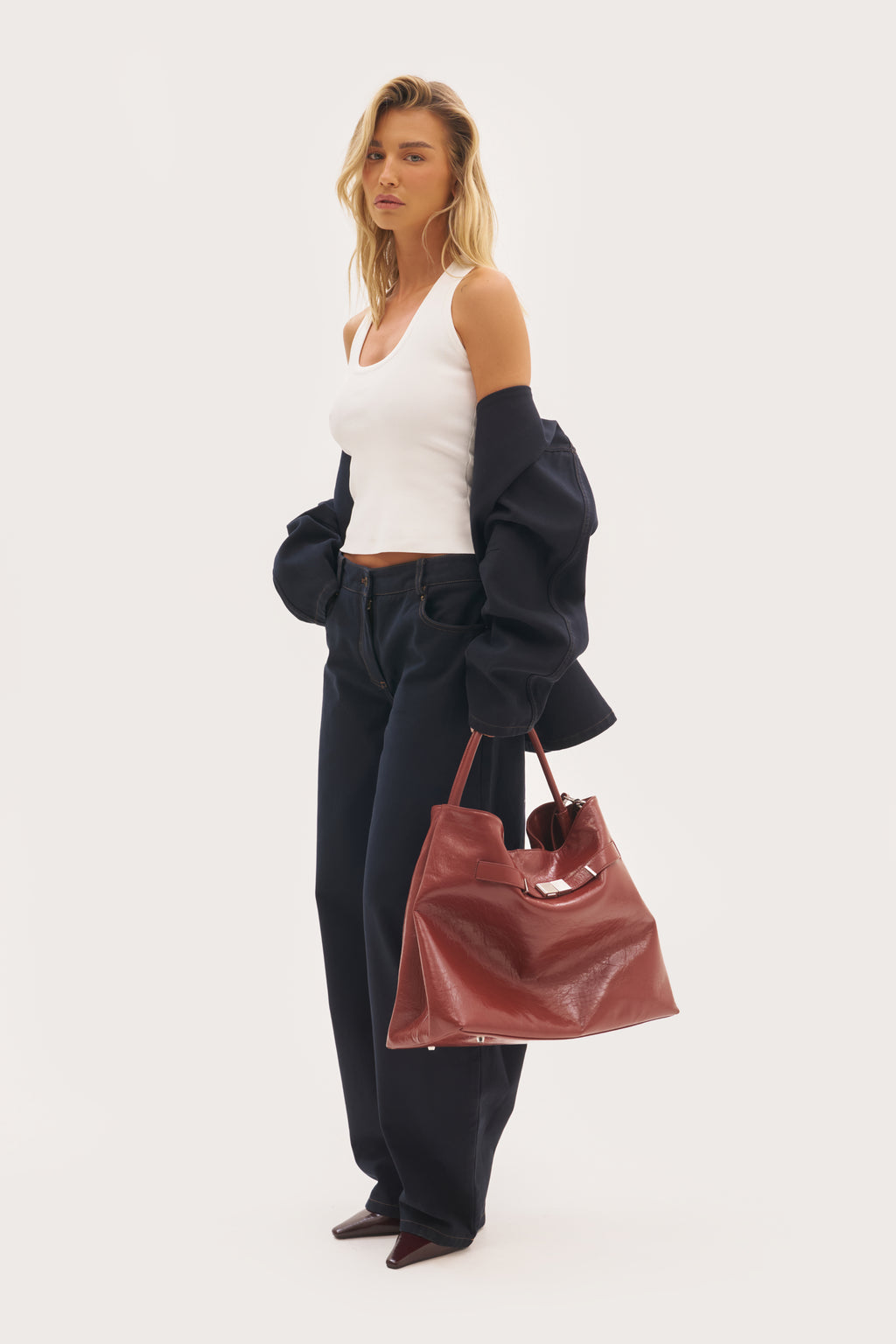 Prima Knitted Tank - White