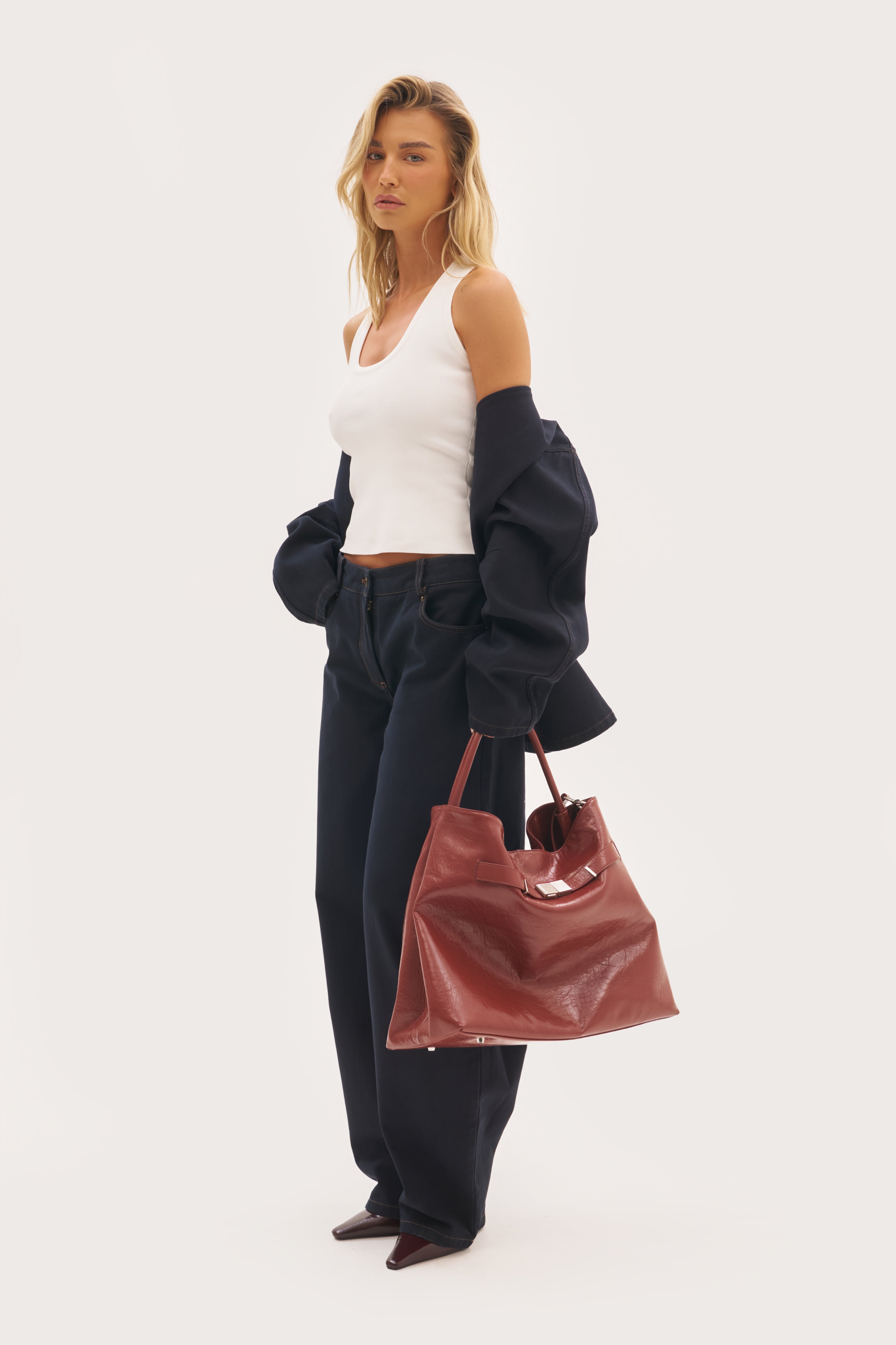 Prima Knitted Tank - White