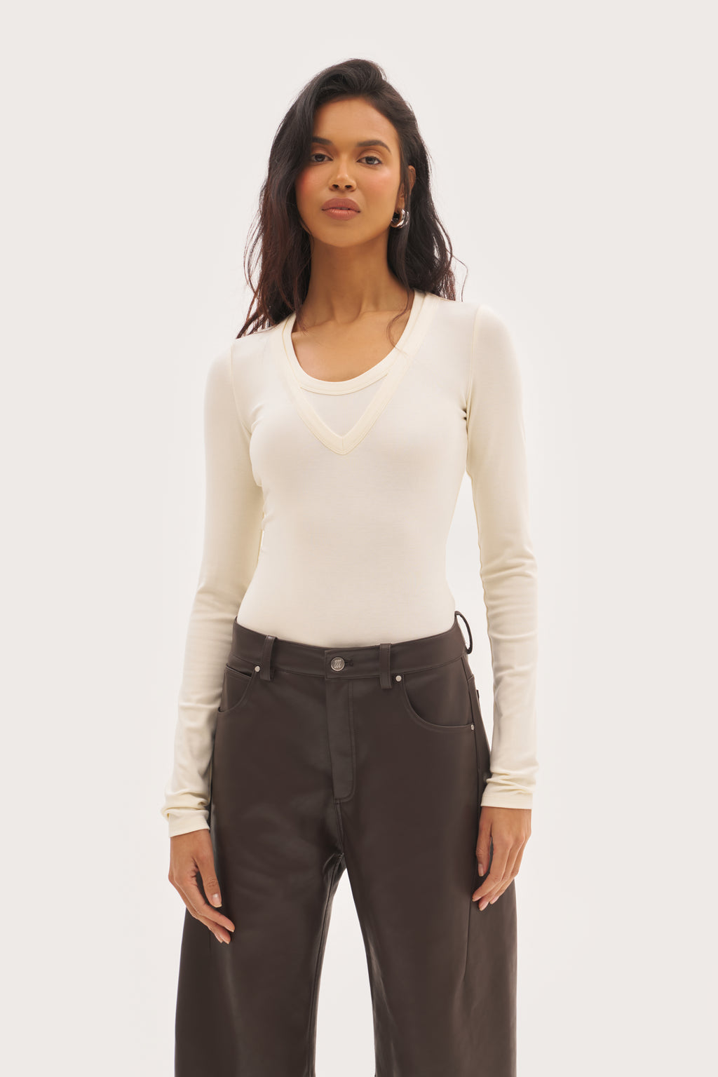 Stacked Sleeve Bodysuit - Buttercream