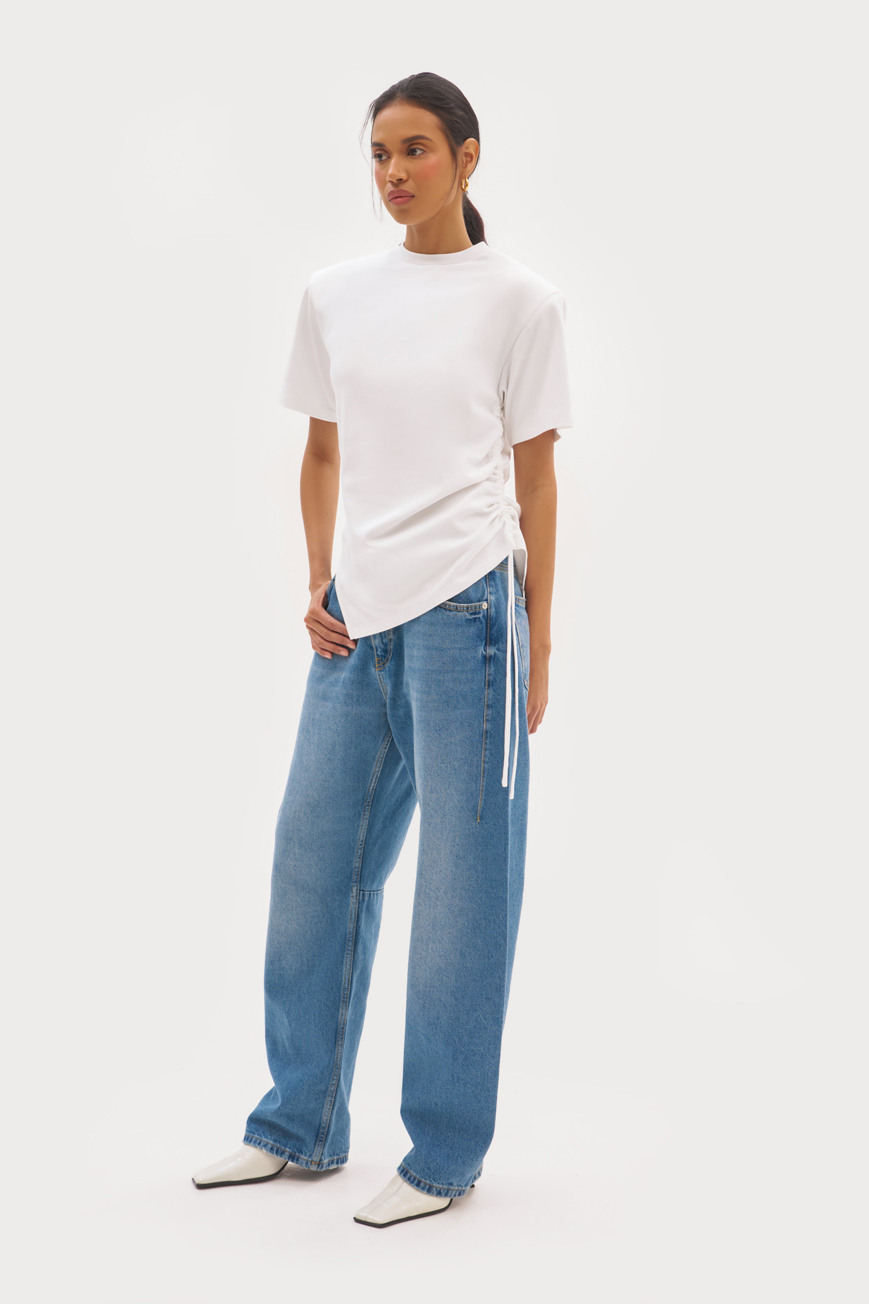 Ashin Oversized Tee - White