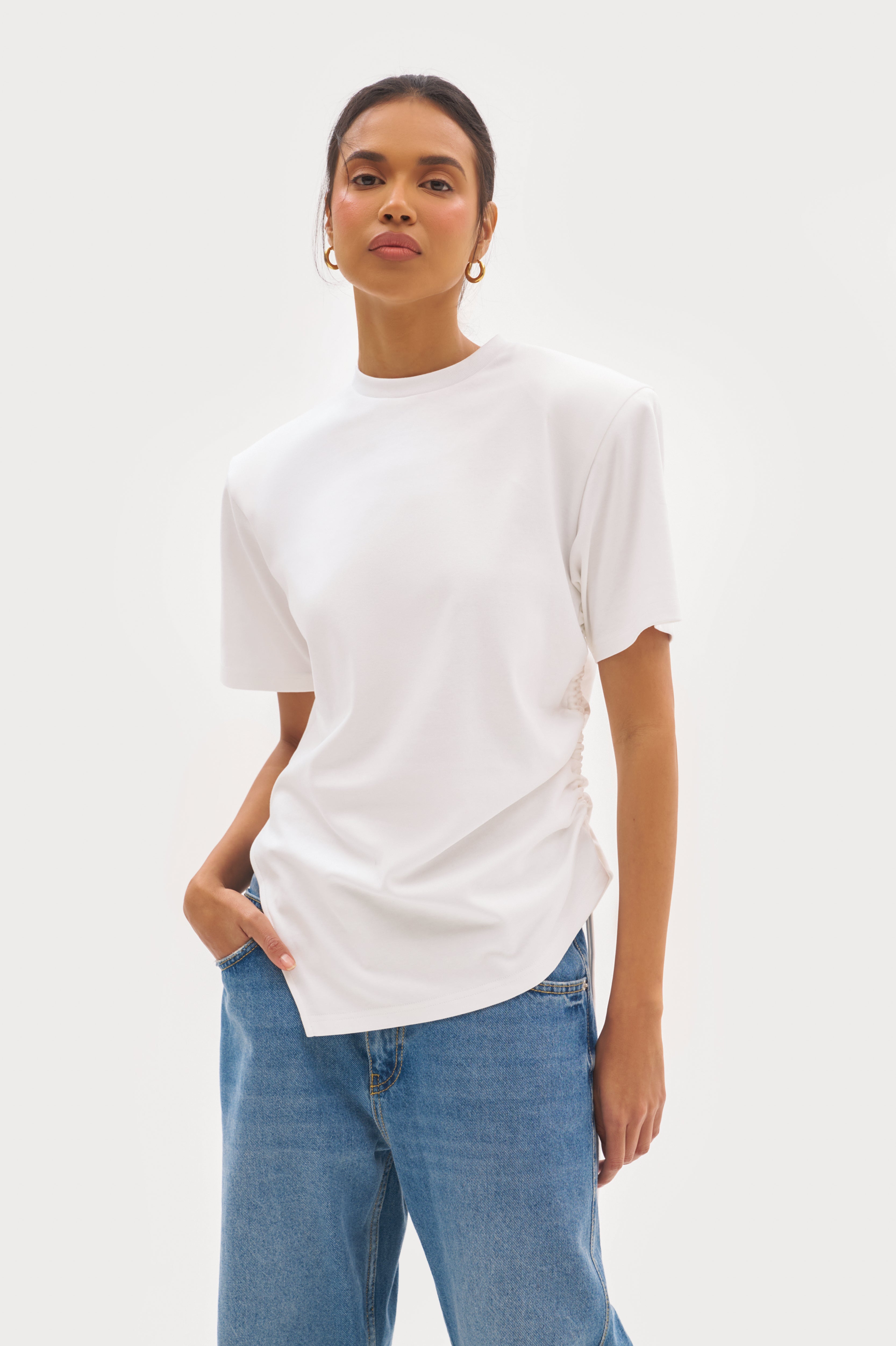 Ashin Oversized Tee - White – Maebe