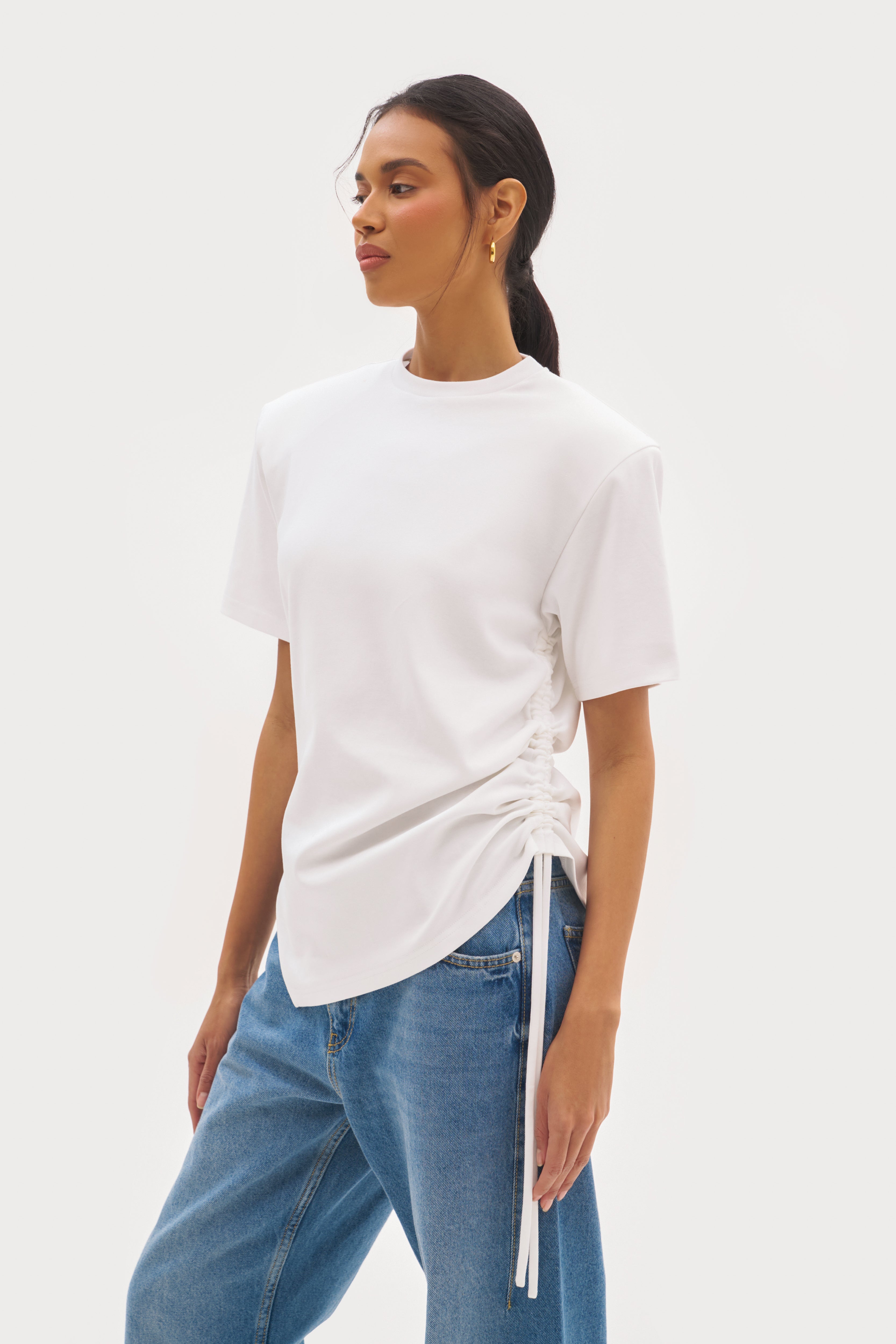 Ashin Oversized Tee - White
