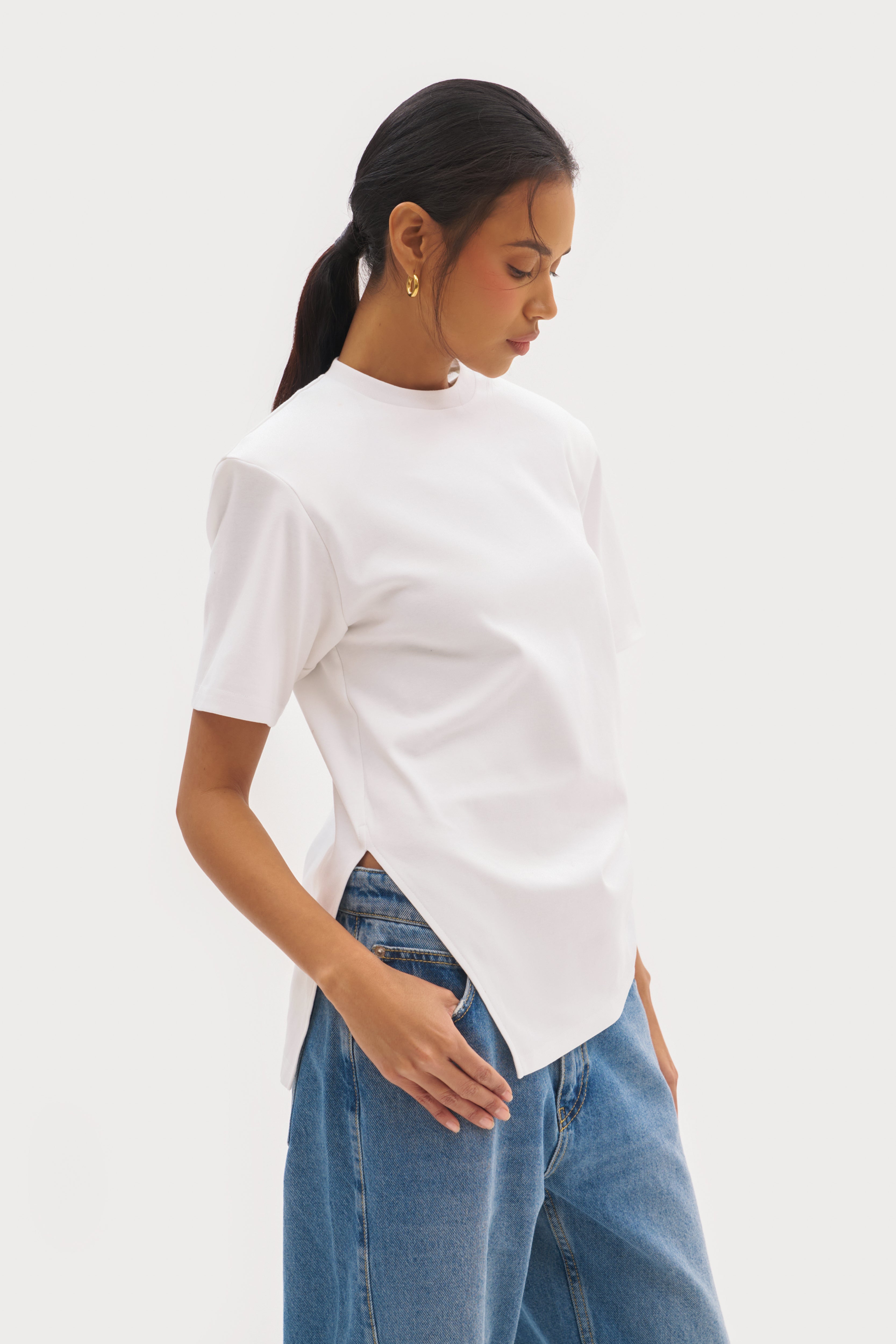 Ashin Oversized Tee - White
