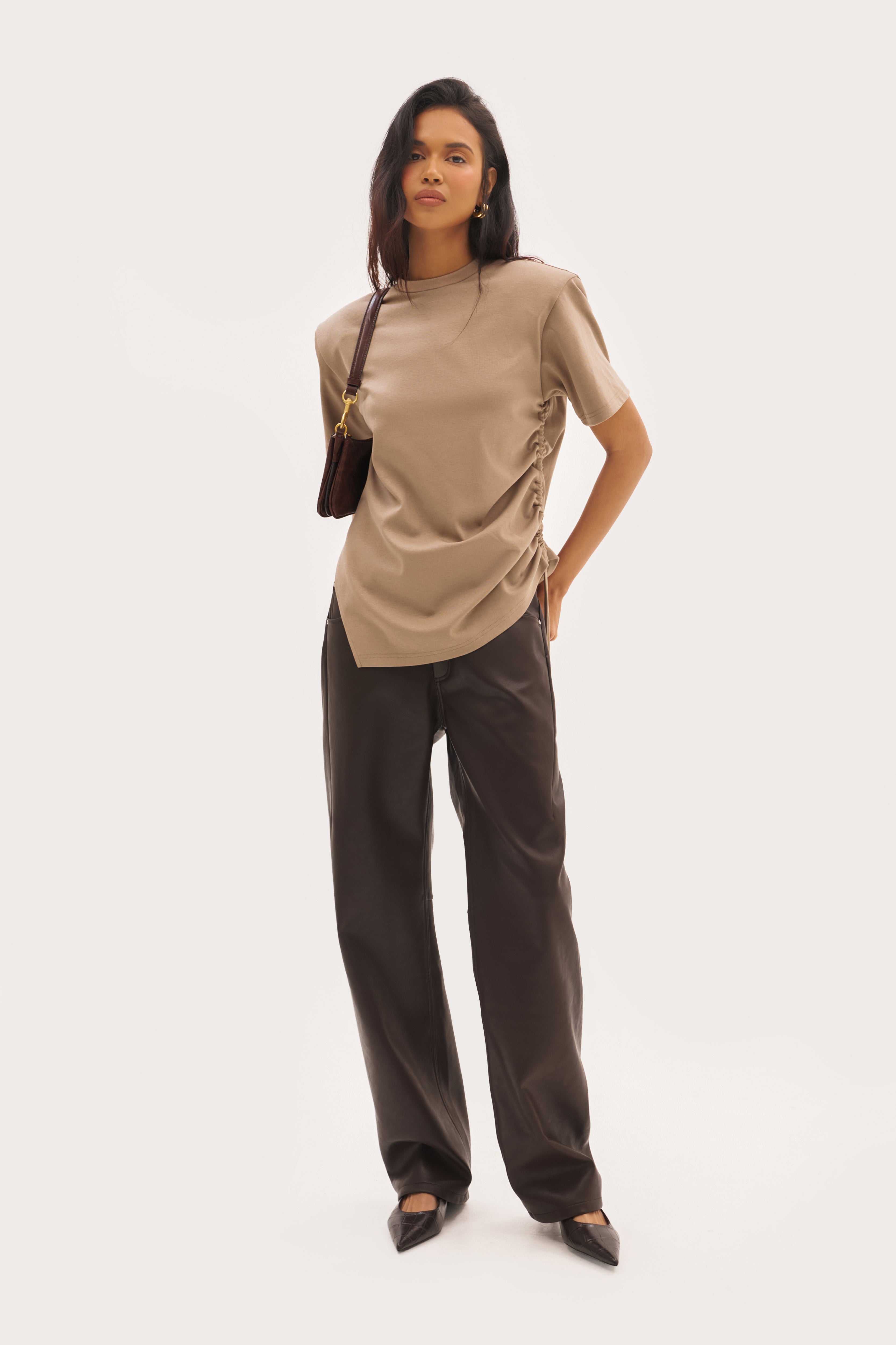 Ashin Oversized Tee - Taupe