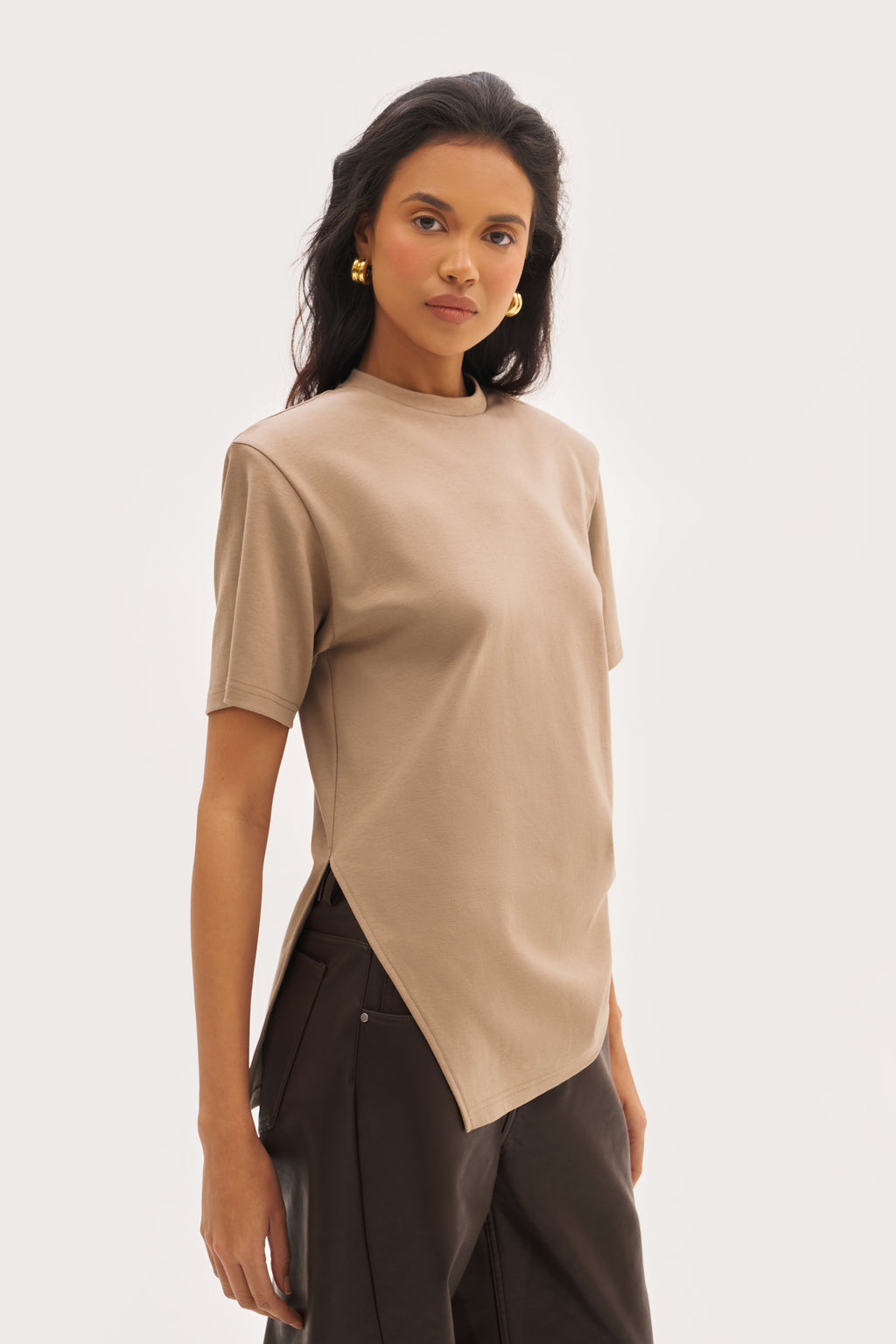 Ashin Oversized Tee - Taupe
