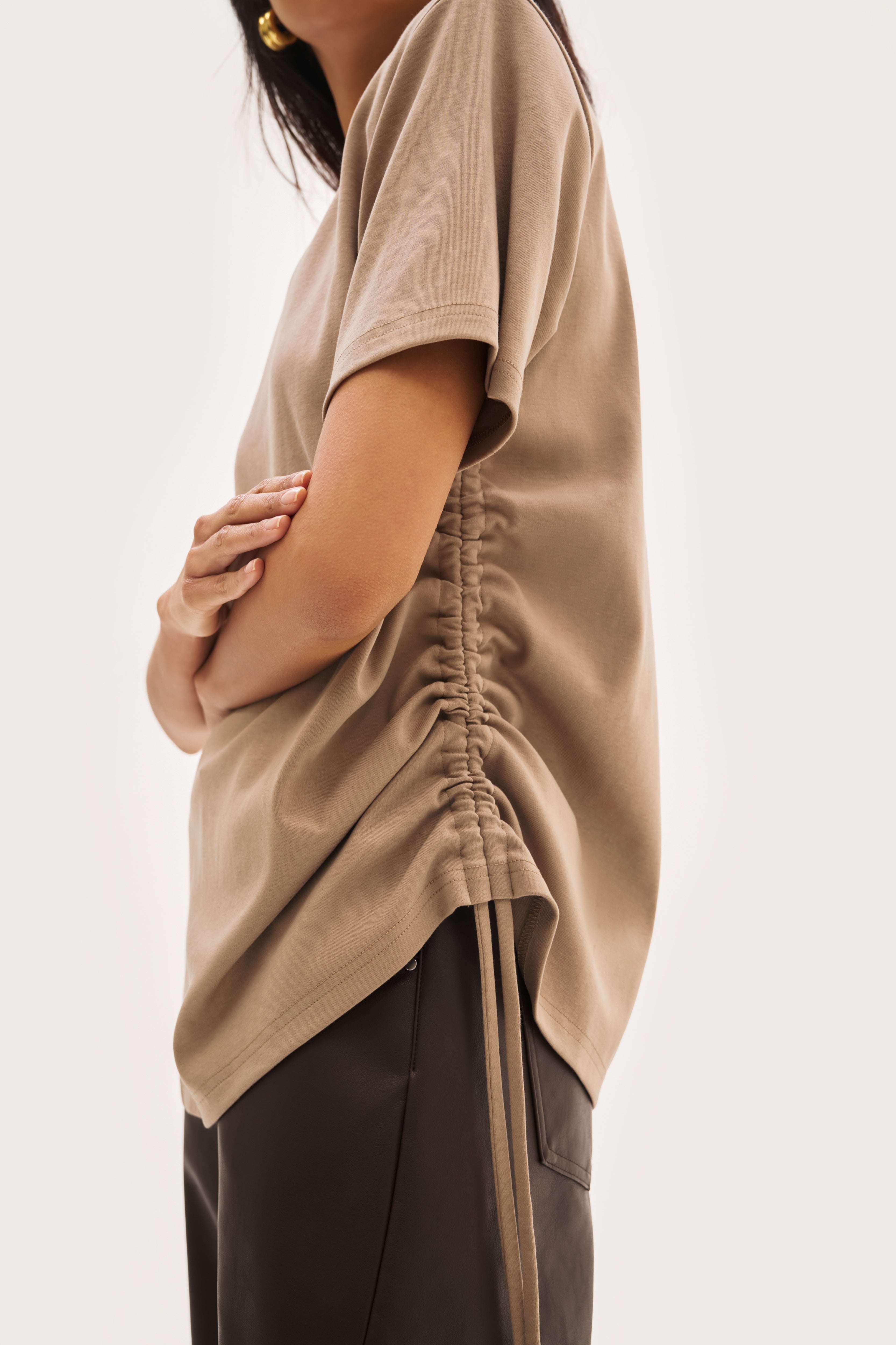 Ashin Oversized Tee - Taupe