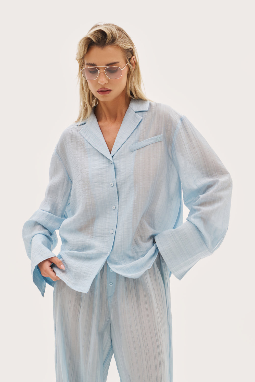 Cove Oversized Shirt - Delicate Blue