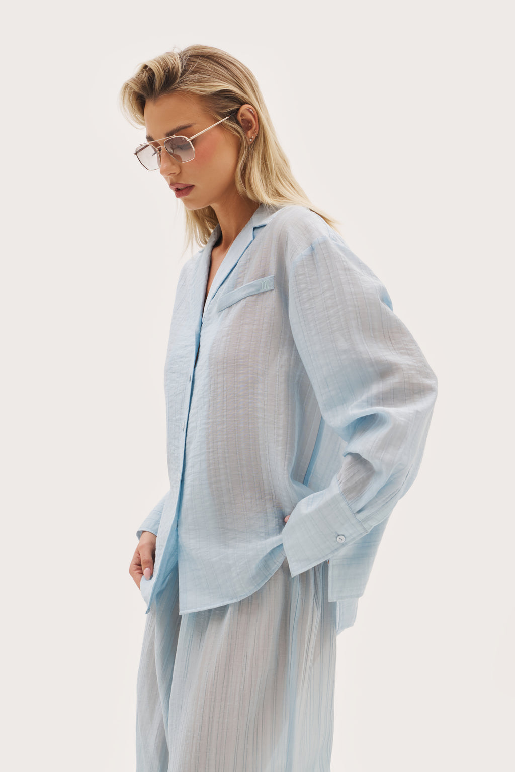 Cove Oversized Shirt - Delicate Blue