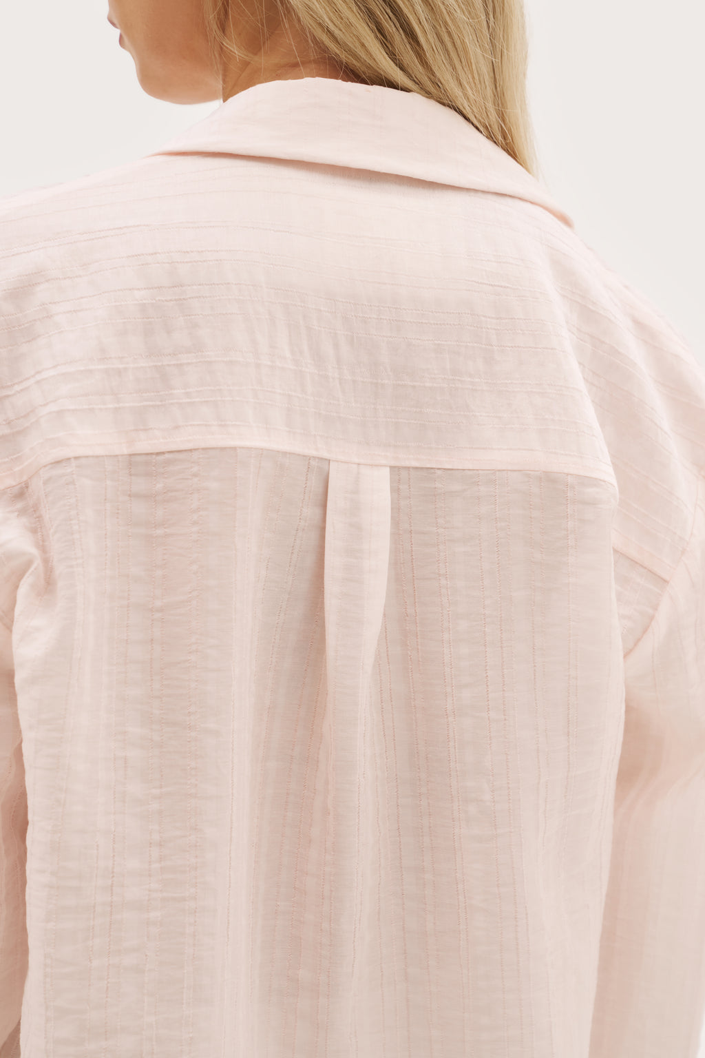 Cove Oversized Shirt - Pale Pink