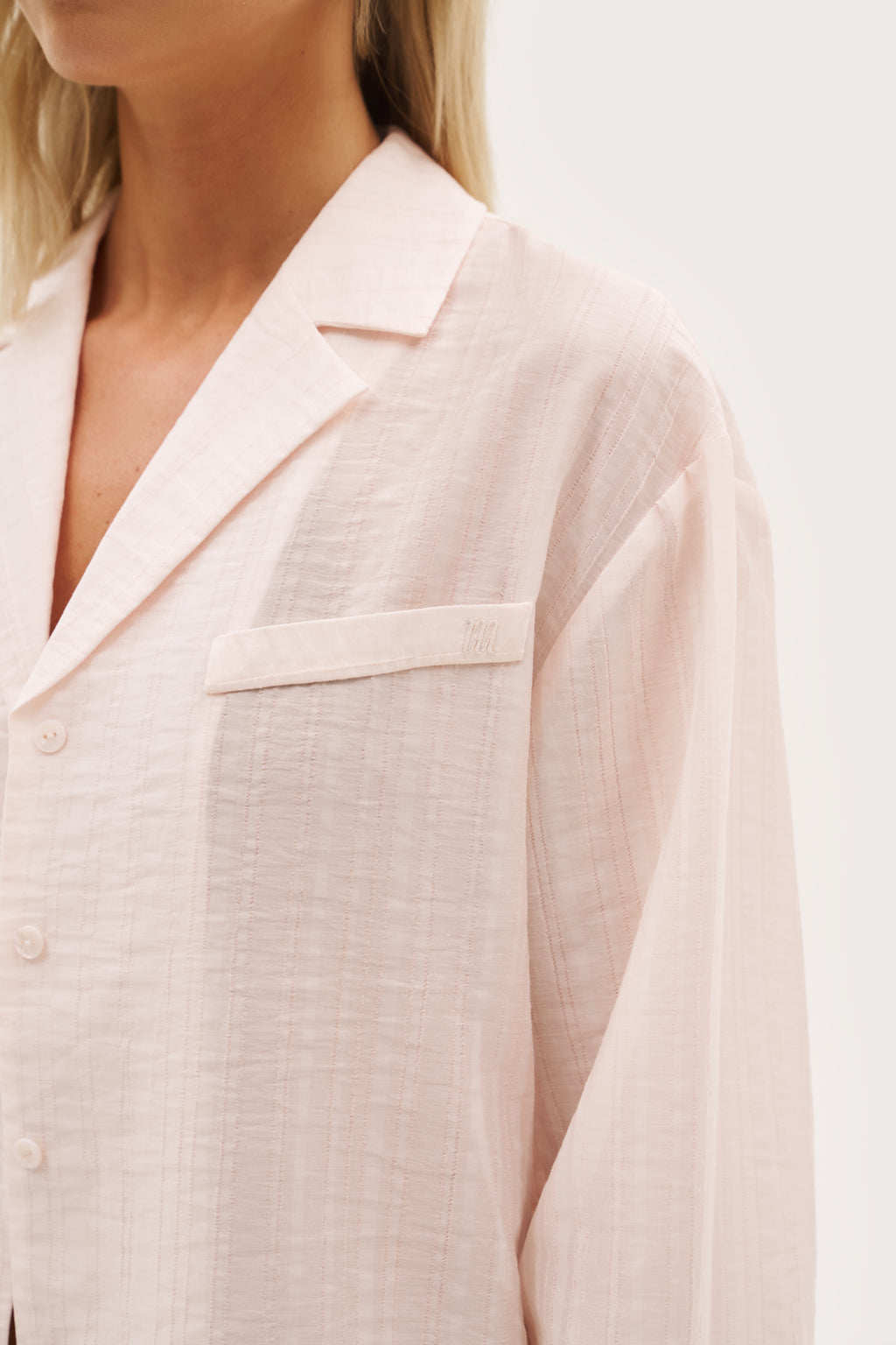 Cove Oversized Shirt - Pale Pink