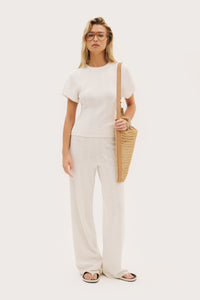 Maebe Pointelle Pants - White
