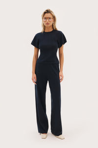Maebe Pointelle Pants - Navy