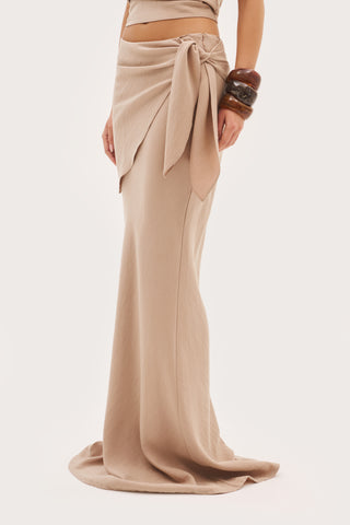 Escape Maxi Skirt - Beige